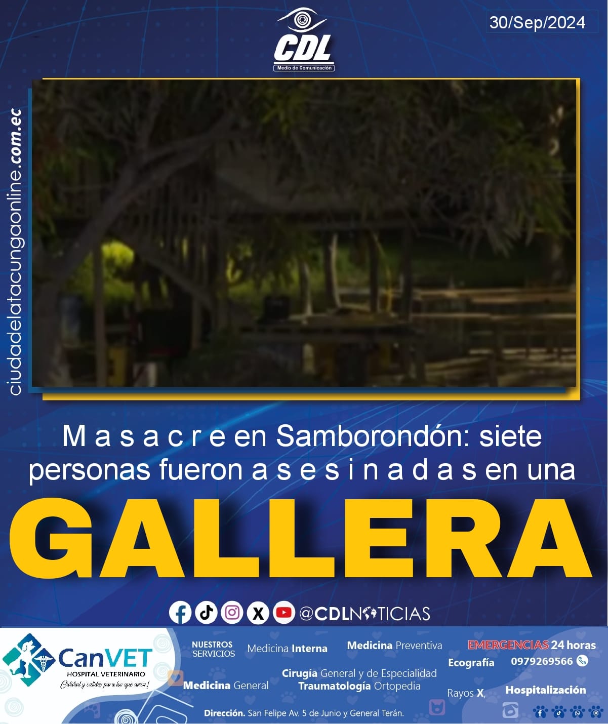 M a s a c r e en Samborondón: siete personas fueron a s e s i n a d a s en una gallera