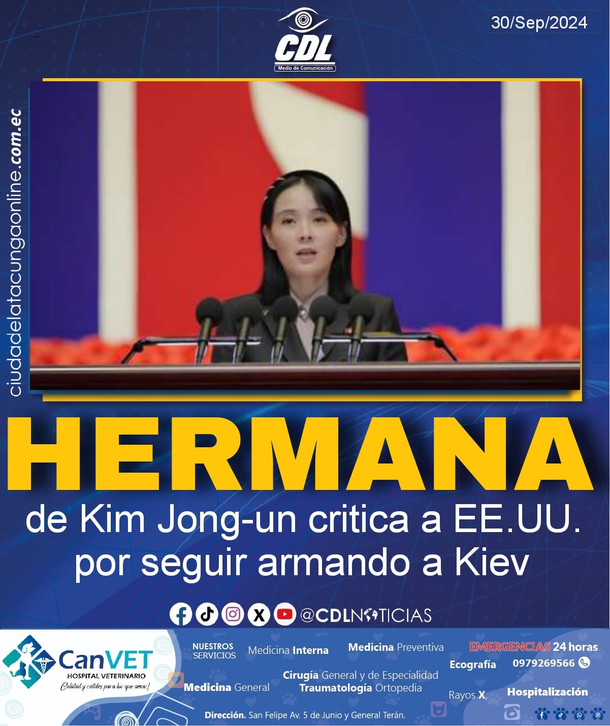 Hermana de Kim Jong-un critica a EE.UU. por seguir a r m a n d o a Kiev