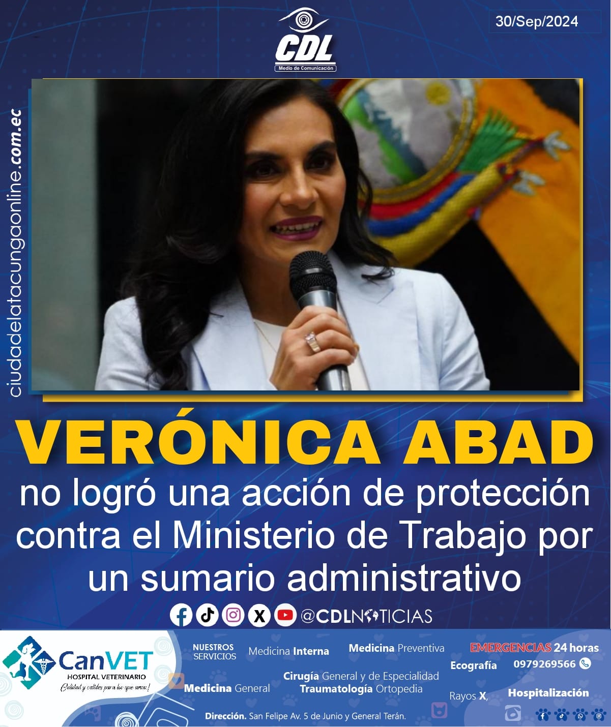 Verónica Abad no logró una acción de protección contra el Ministerio de Trabajo por un sumario administrativo