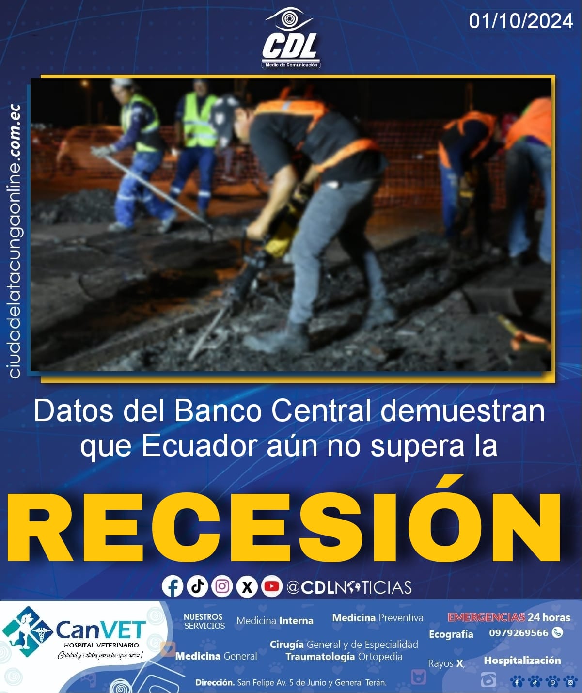 Datos del Banco Central demuestran que Ecuador aún no supera la recesión
