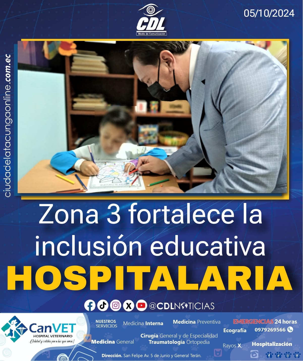 Zona 3 fortalece la inclusión educativa hospitalaria