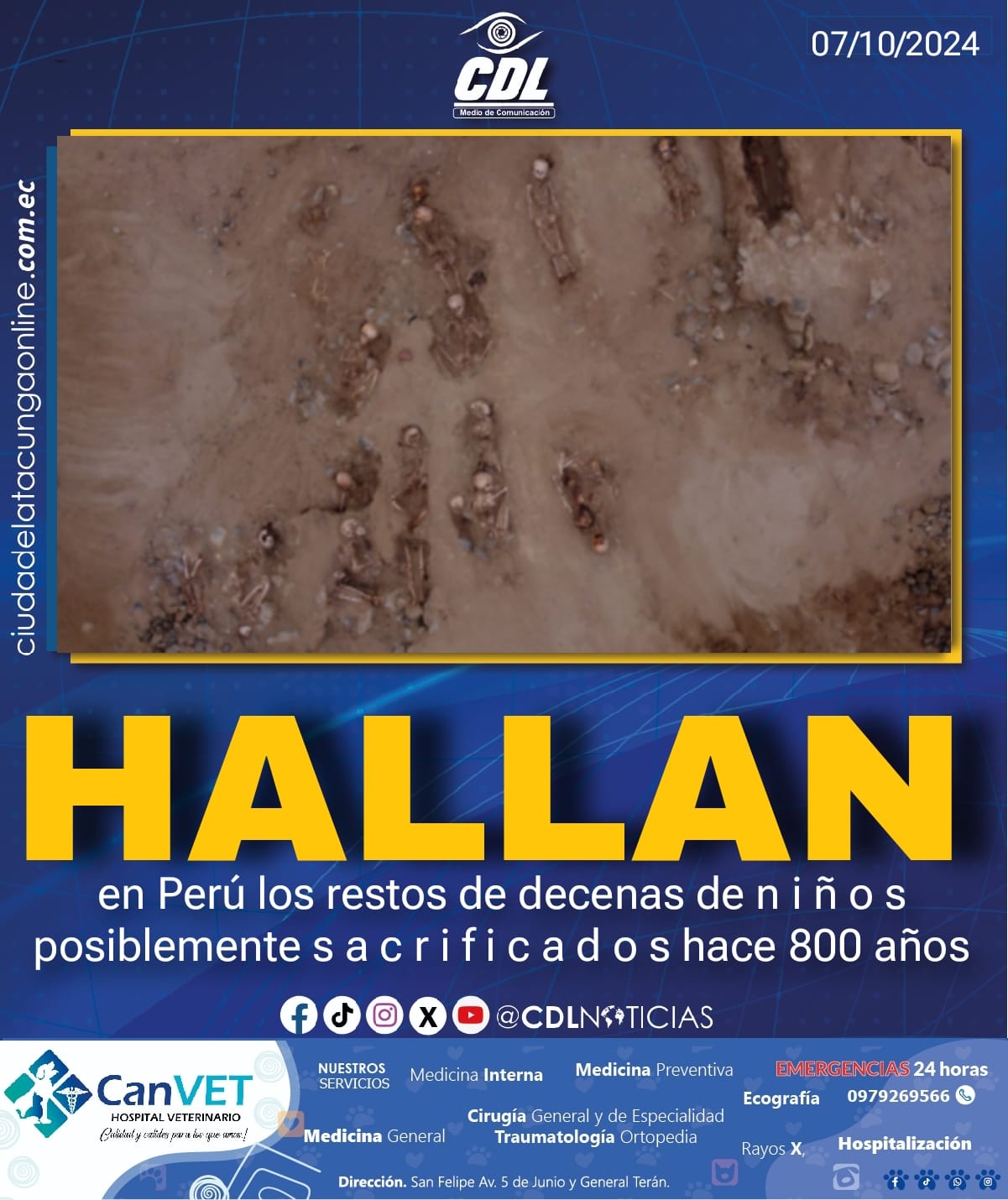 Hallan en Perú los restos de decenas de n i ñ o s posiblemente s a c r i f i c a d o s hace 800 años