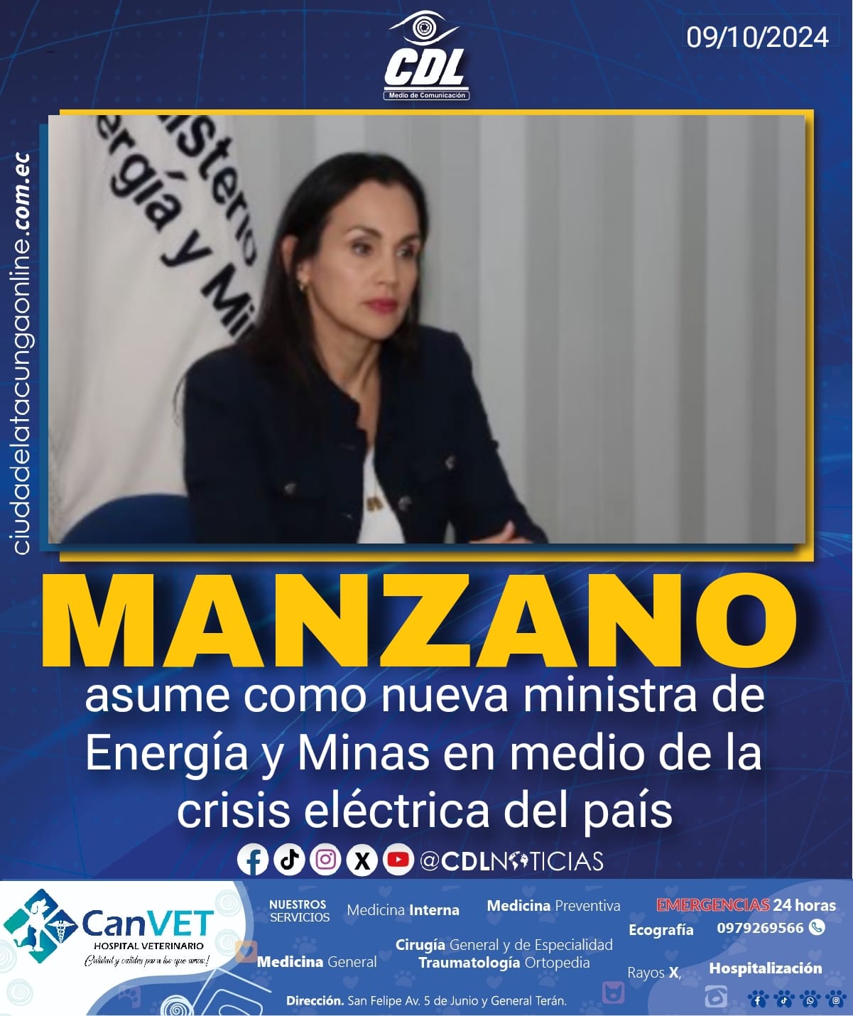 Inés Manzano asume como nueva ministra de Energía y Minas en medio de la crisis eléctrica del país