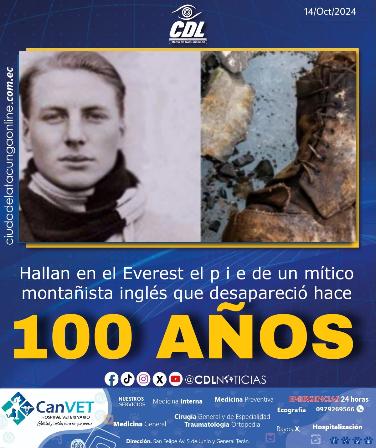 Hallan en el Everest el p i e de un mítico montañista inglés que desapareció hace 100 años