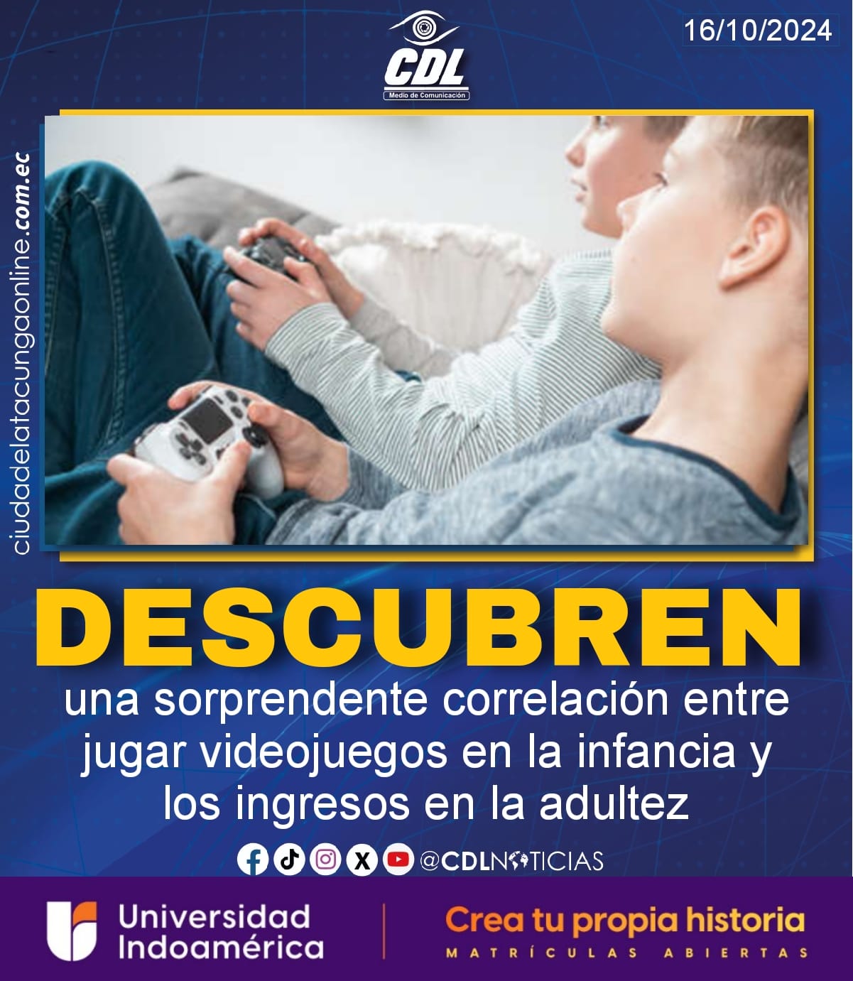 Descubren una sorprendente correlación entre jugar videojuegos en la infancia y los ingresos en la adultez