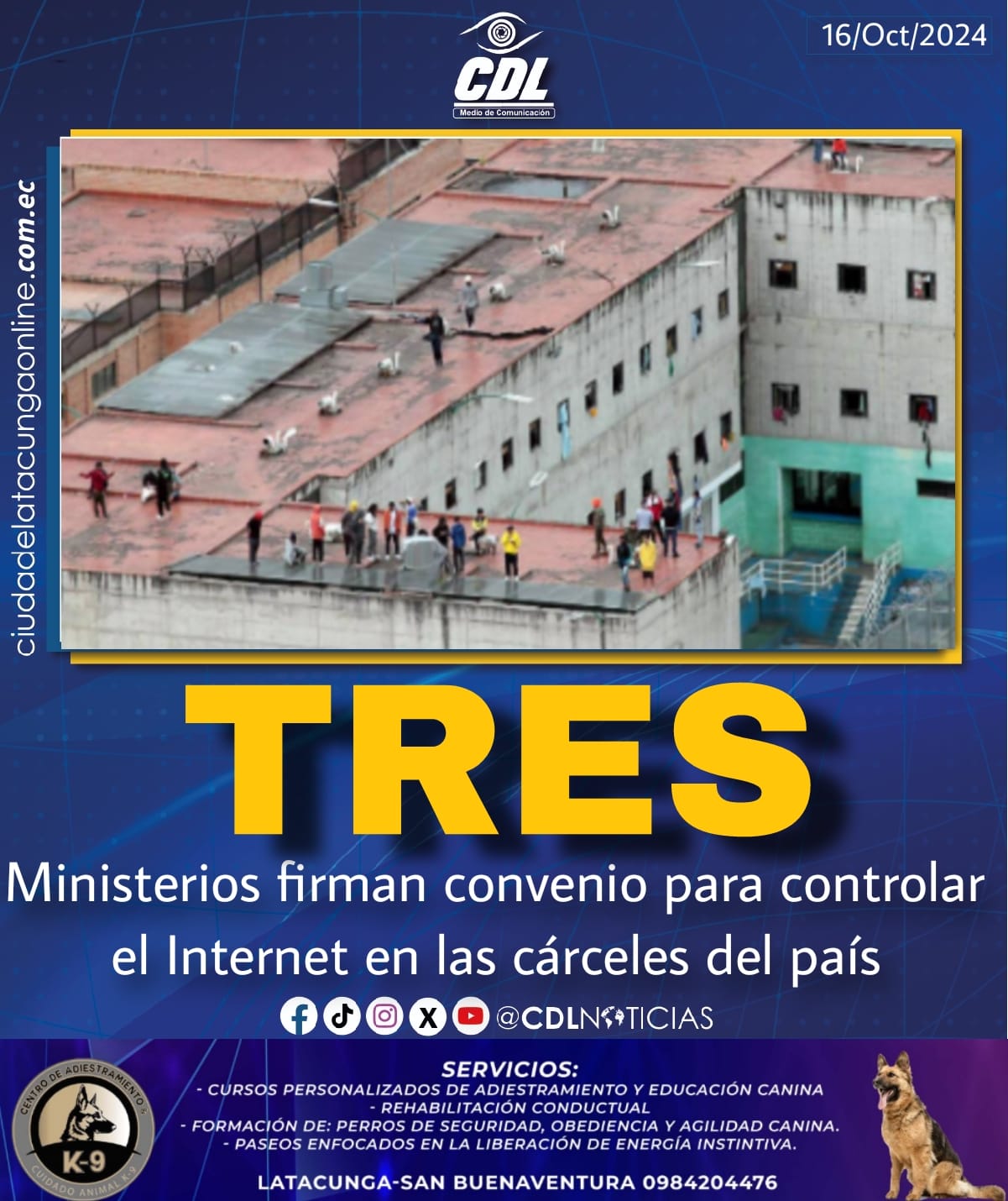 Tres Ministerios firman convenio para controlar el Internet en las cárceles del país