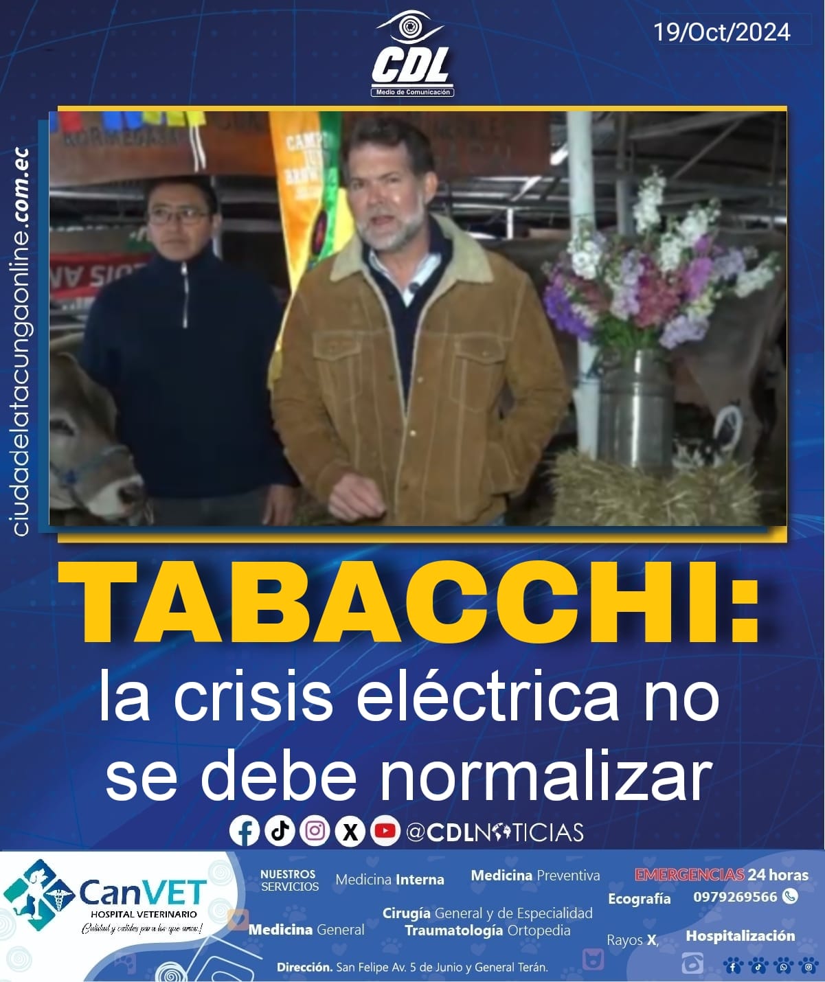Tabacchi: la crisis eléctrica no se debe normalizar