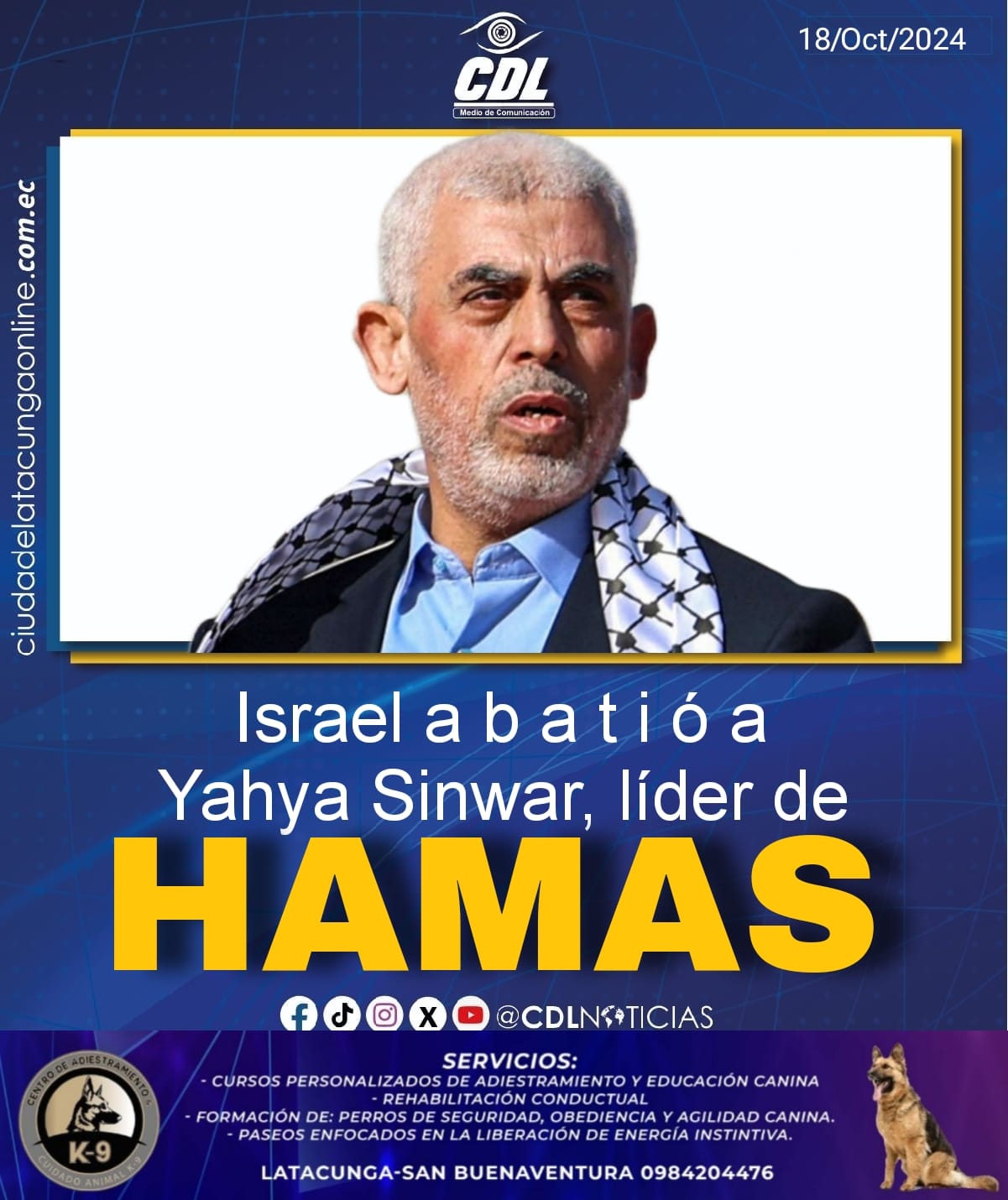 Israel a b a t i ó a Yahya Sinwar, líder de Hamas