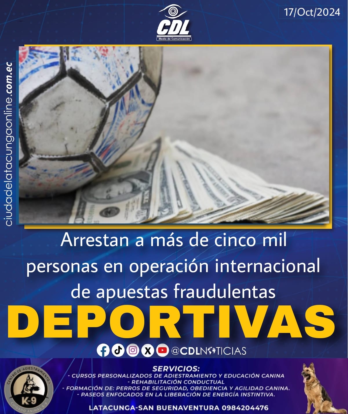 Arrestan a más de cinco mil personas en operación internacional de apuestas fraudulentas deportivas