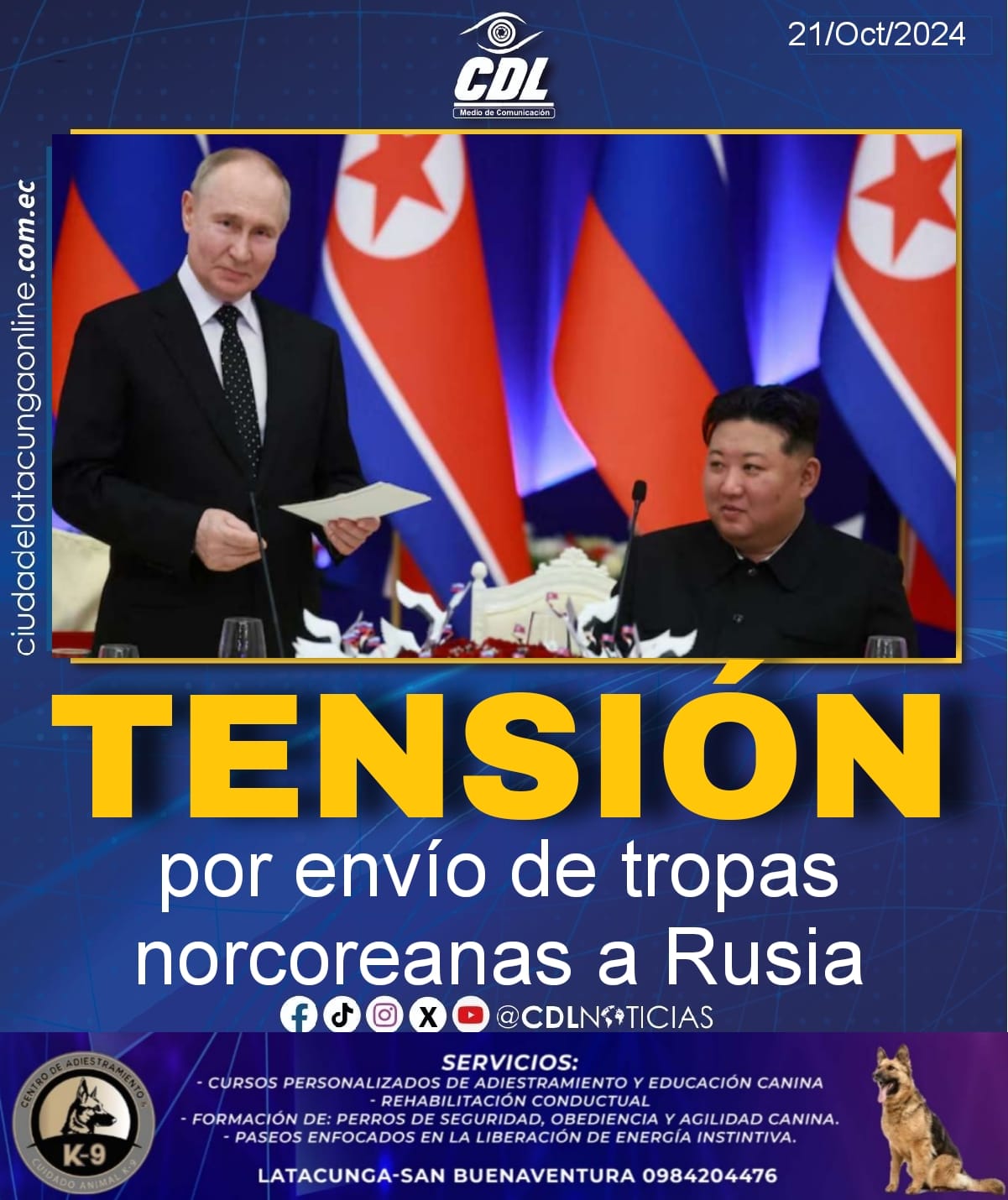 Tensión por envío de tropas norcoreanas a Rusia