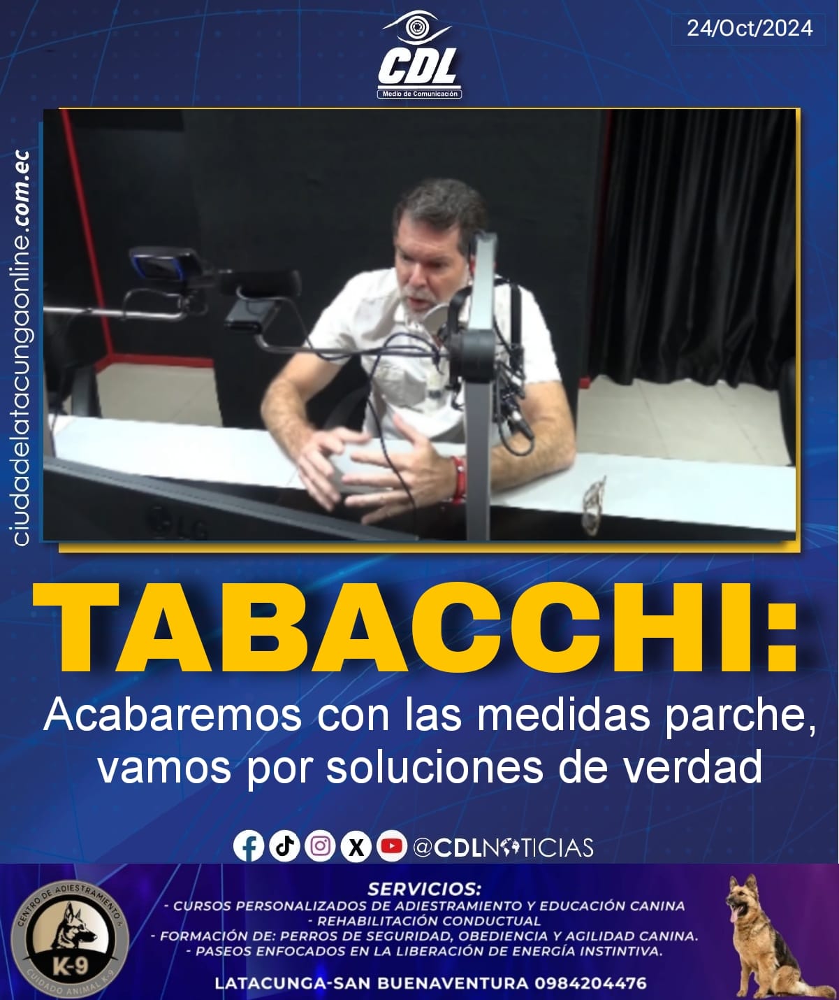 Tabacchi: Acabaremos con las medidas parche, vamos por soluciones de verdad