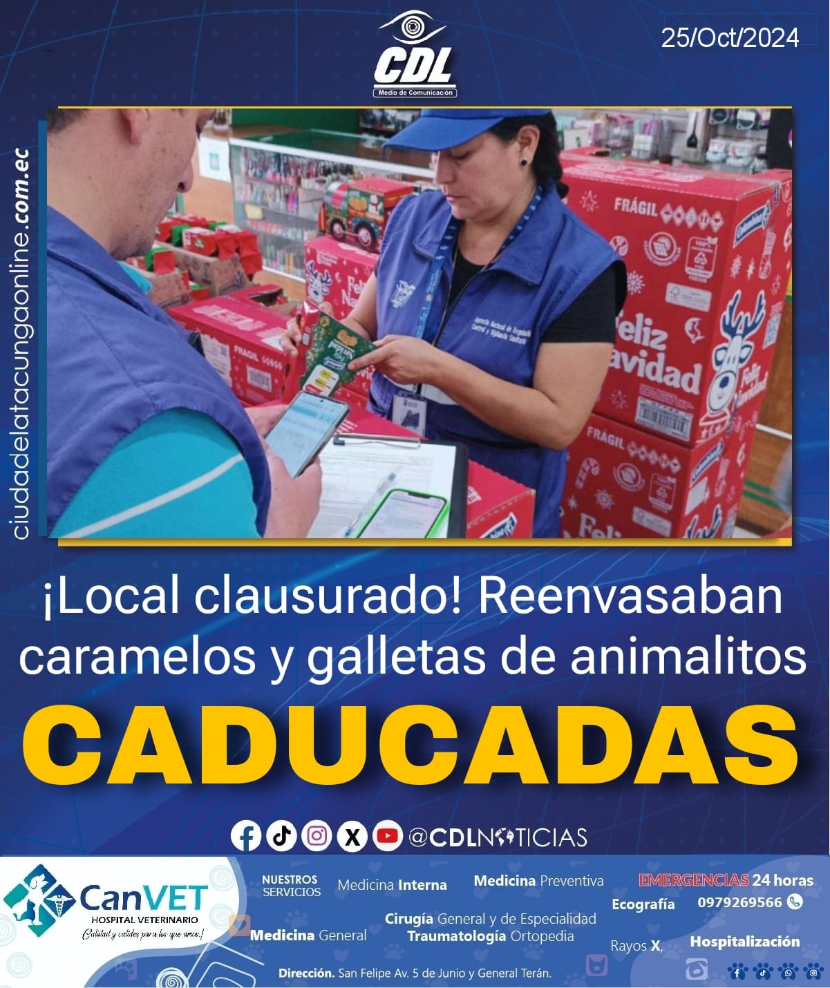 ¡Local clausurado! Reenvasaban caramelos y galletas de animalitos caducadas