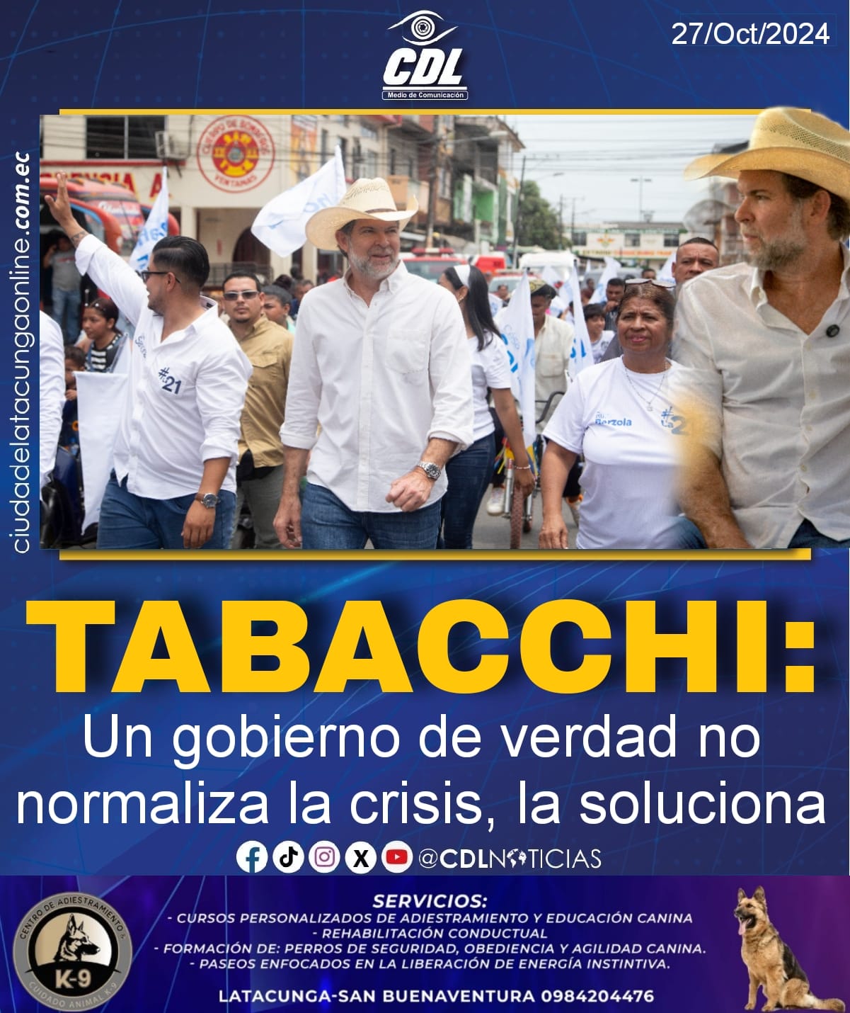 Tabacchi: Un gobierno de verdad no normaliza la crisis, la soluciona.