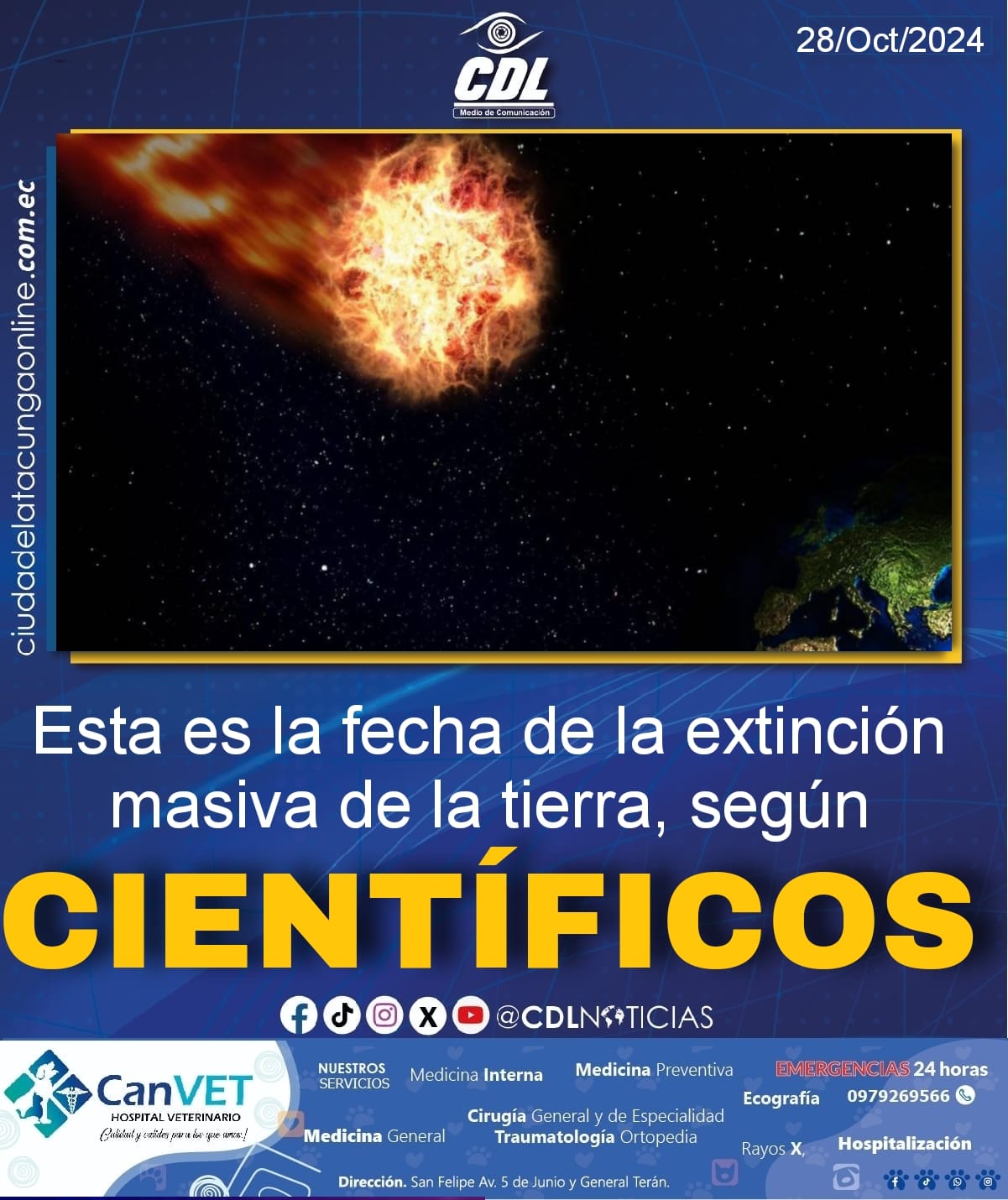 Esta es la fecha de la extinción masiva de la tierra, según científicos