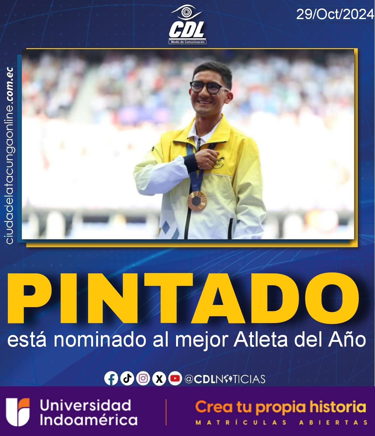 Daniel Pintado está nominado al mejor Atleta del Año