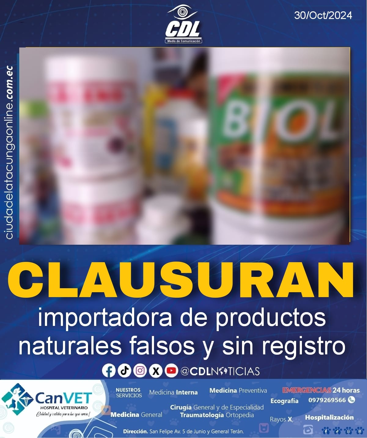 Clausuran importadora de productos naturales falsos y sin registro