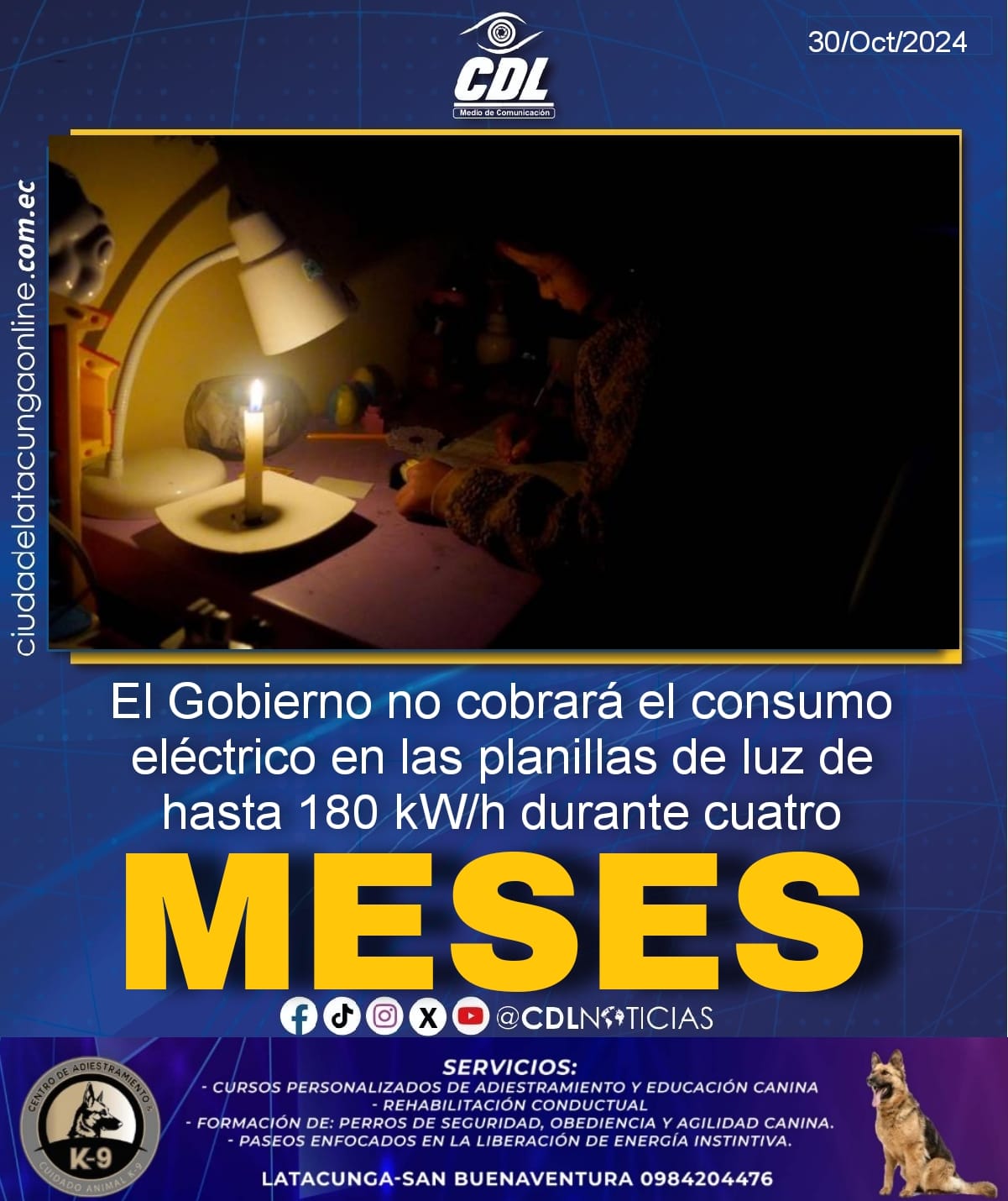 El Gobierno no cobrará el consumo eléctrico en las planillas de luz de hasta 180 kW/h durante cuatro meses