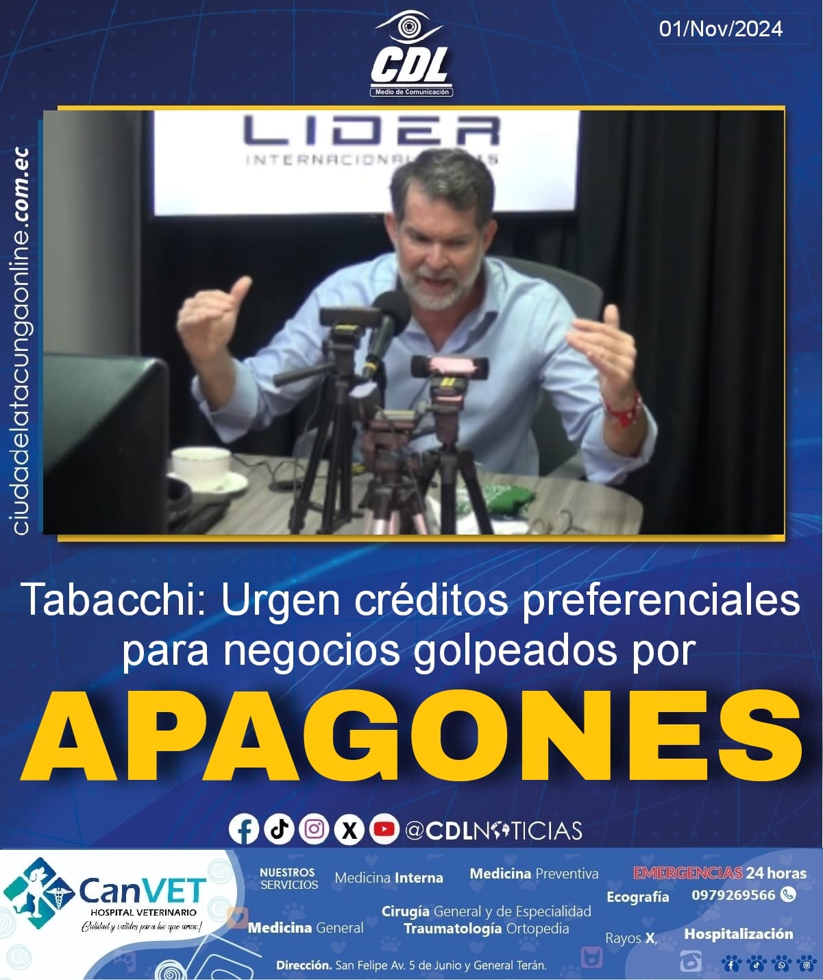 Tabacchi: Urgen créditos preferenciales para negocios golpeados por apagones