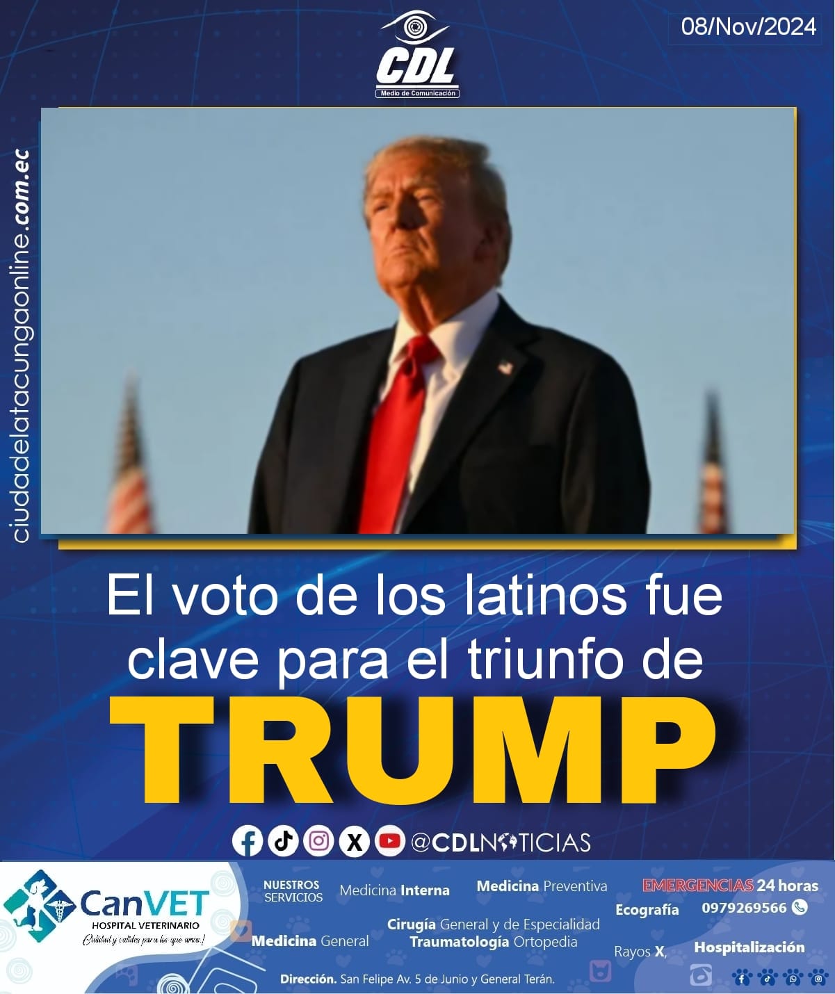 El voto de los latinos fue clave para el triunfo de Trump