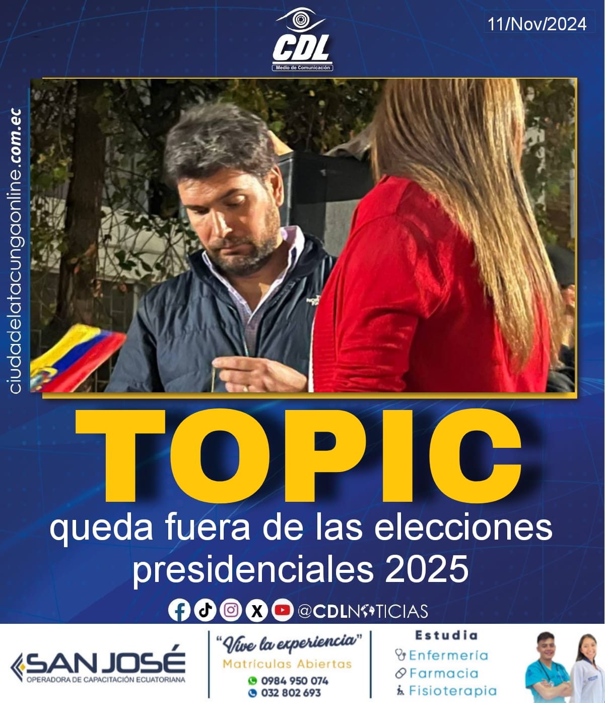 Jan Topic queda fuera de las elecciones presidenciales 2025