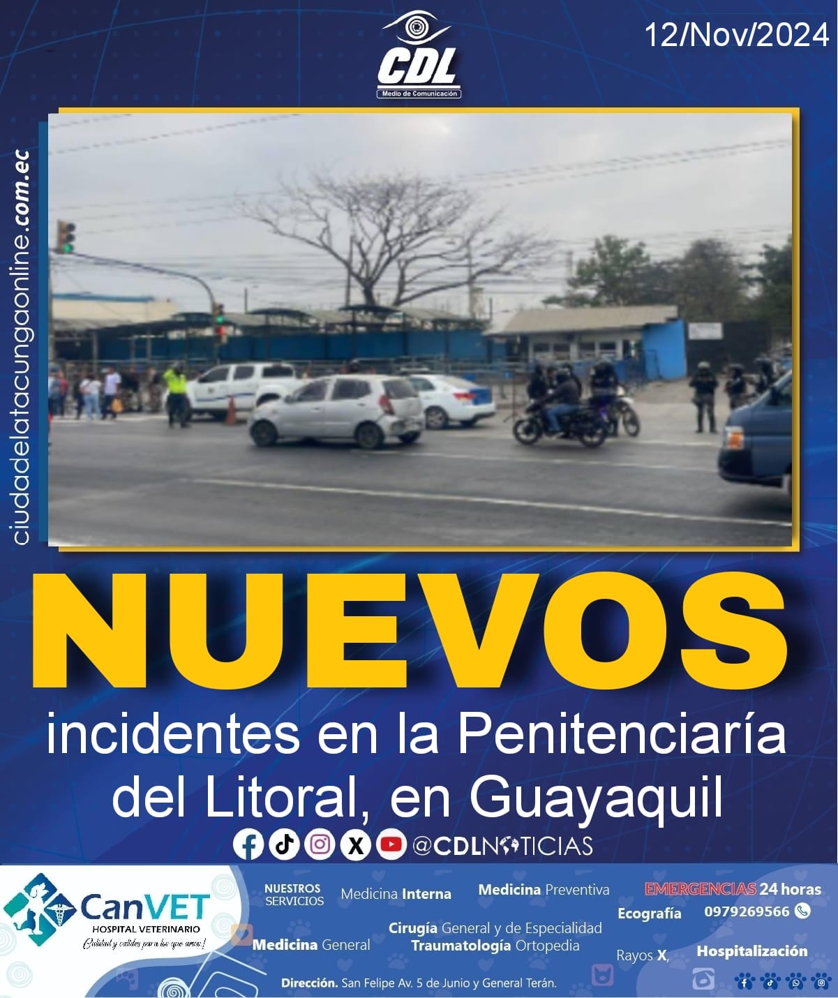 Nuevos incidentes en la Penitenciaría del Litoral, en Guayaquil