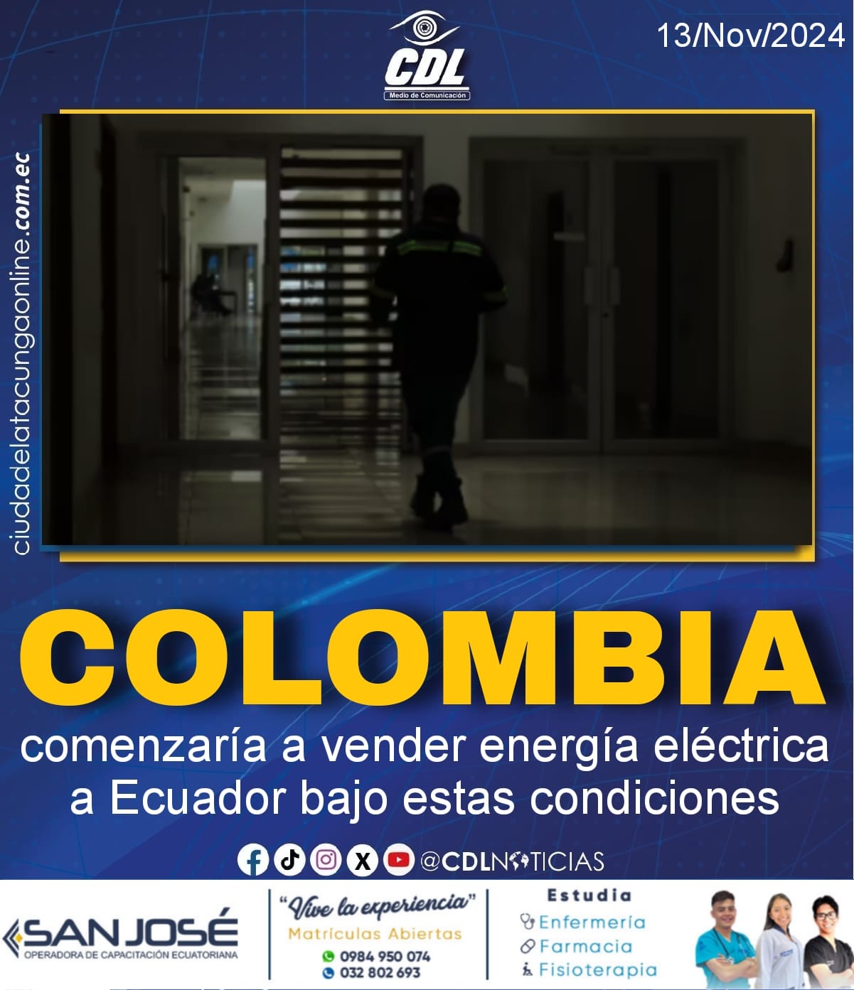 Colombia comenzaría a vender energía eléctrica a Ecuador bajo estas condiciones