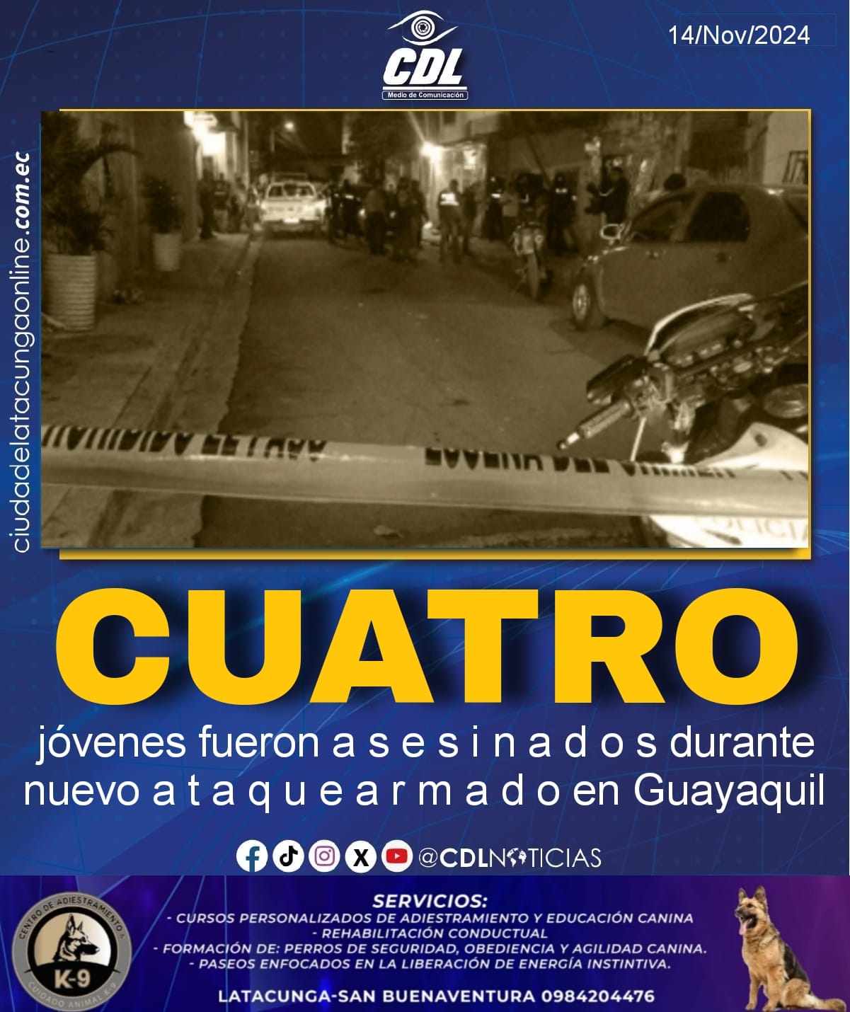 Cuatro jóvenes fueron a s e s i n a d o s durante nuevo a t a q u e a r m a d o en Guayaquil