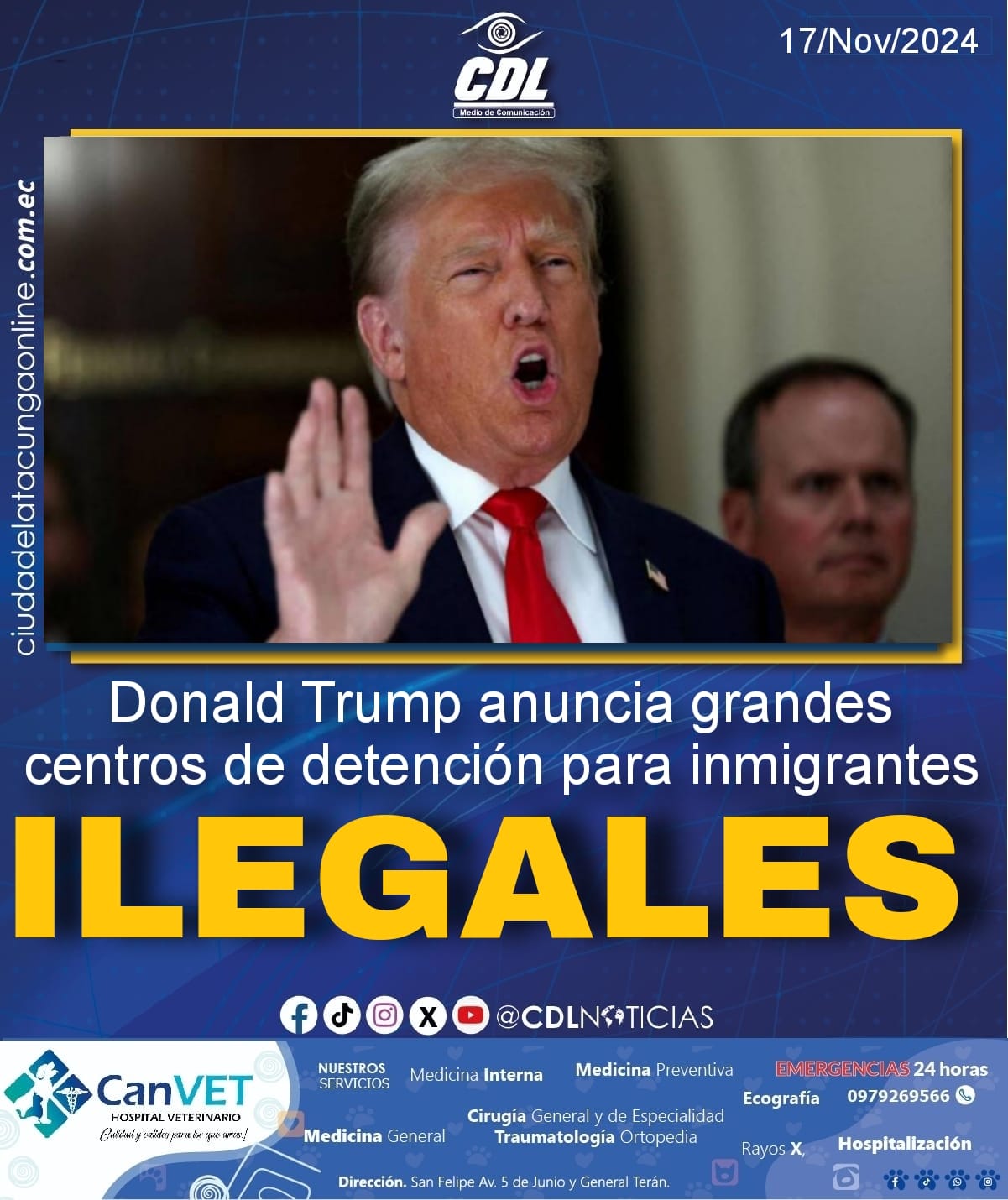 Donald Trump anuncia grandes centros de detención para inmigrantes ilegales