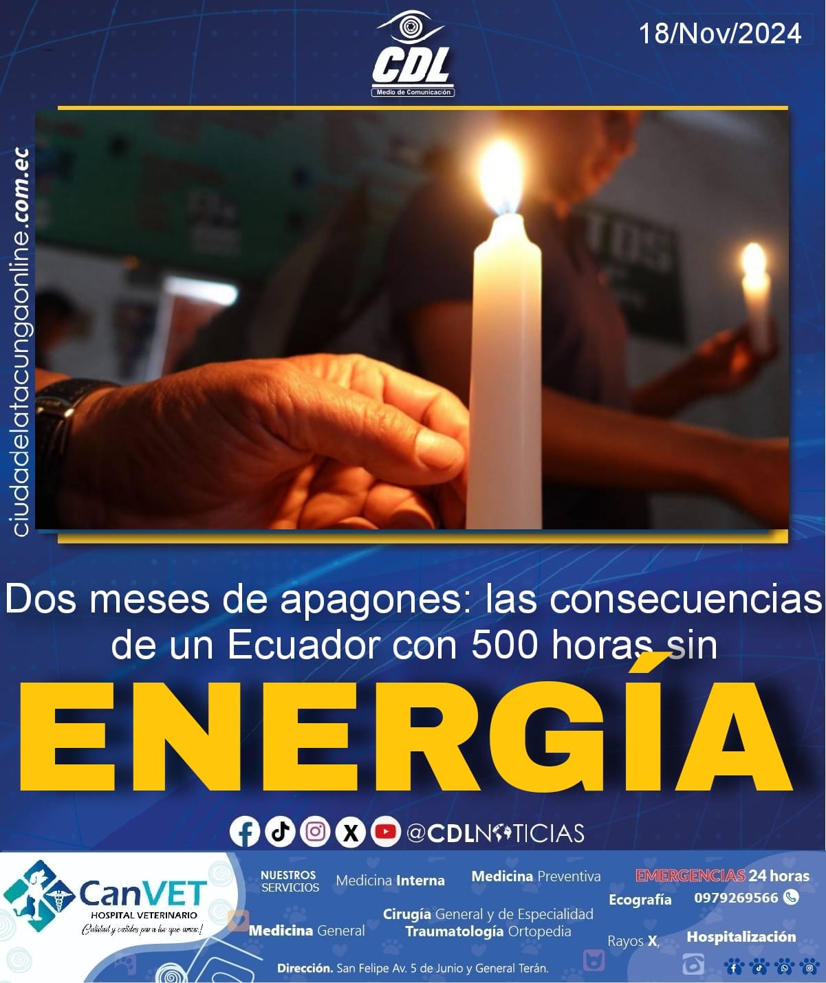 Dos meses de apagones: las consecuencias de un Ecuador con 500 horas sin energía