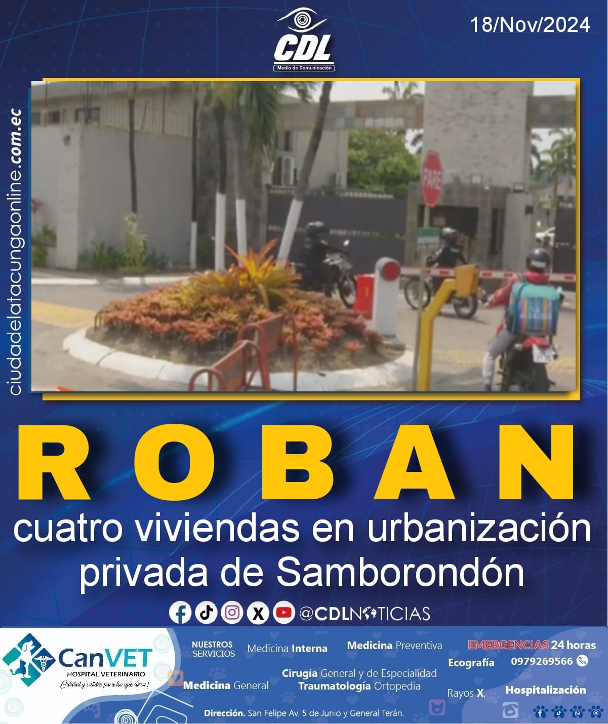 Roban cuatro viviendas en urbanización privada de Samborondón