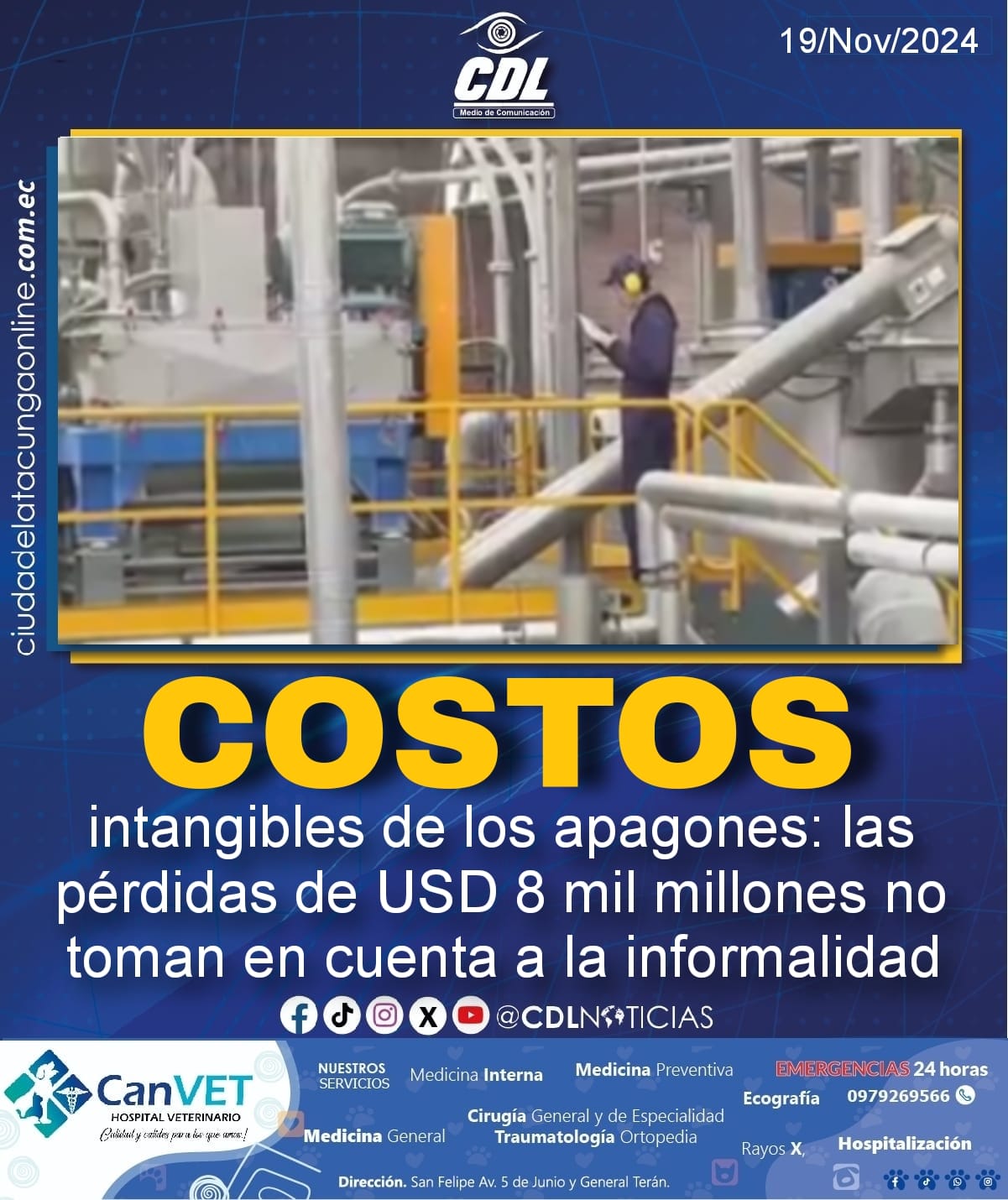 Los costos intangibles de los apagones: las pérdidas de USD 8 mil millones no toman en cuenta a la informalidad