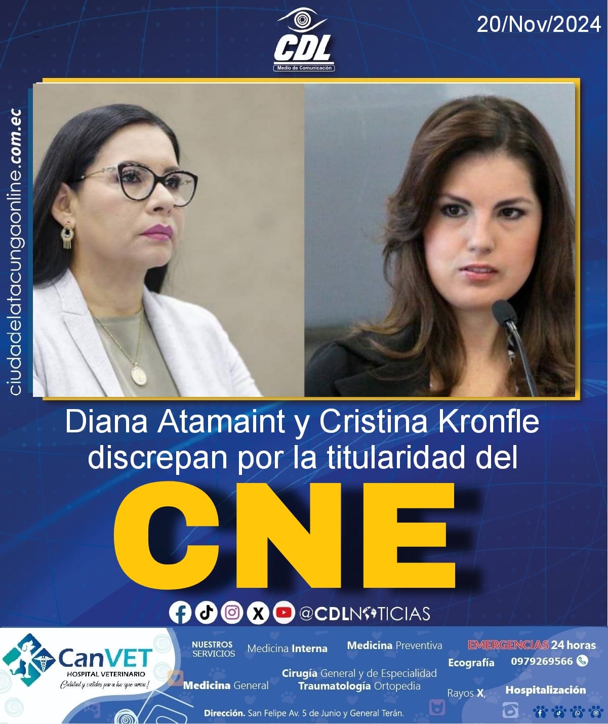 Diana Atamaint y Cristina Kronfle discrepan por la titularidad del CNE