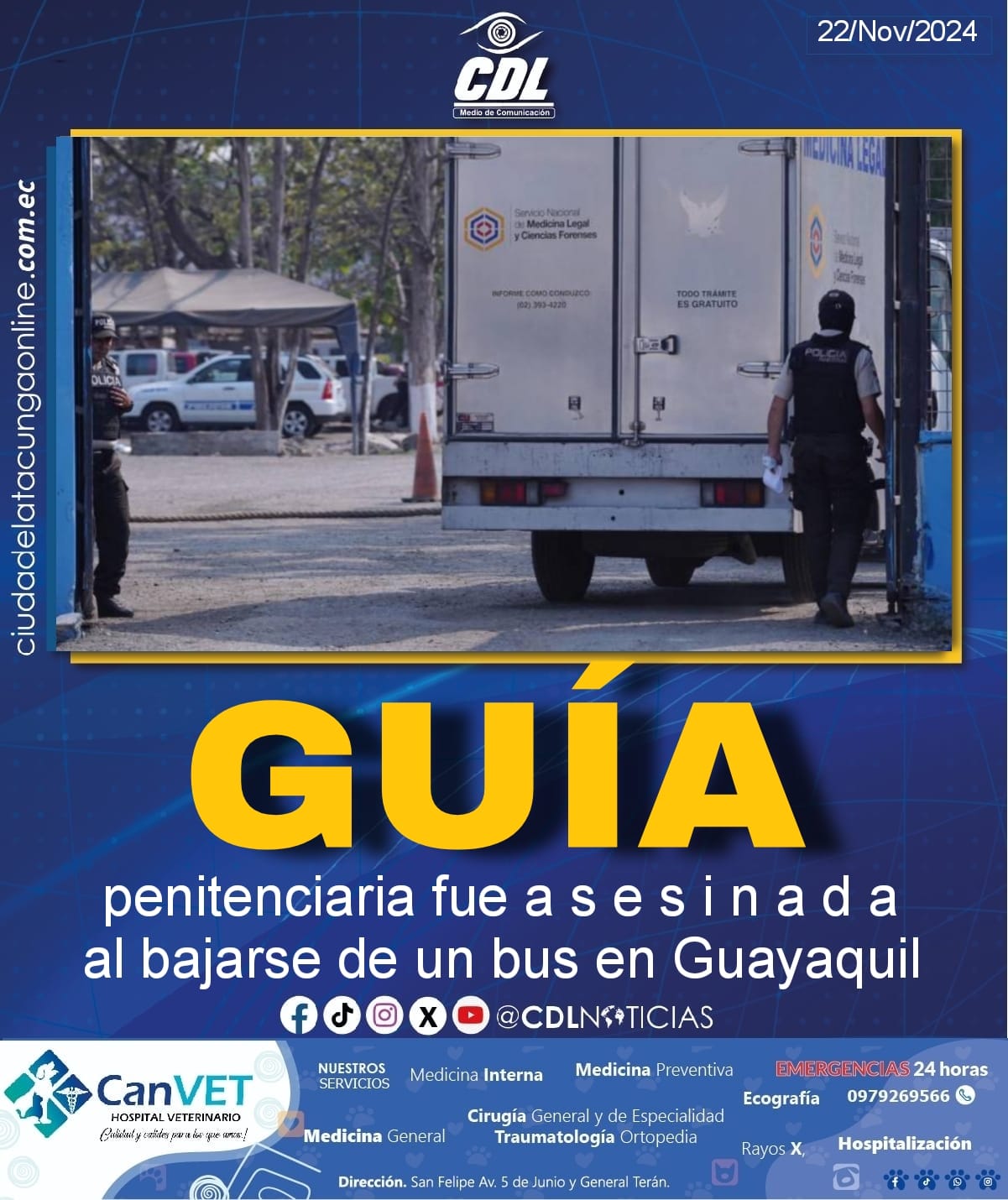 Guía penitenciaria fue a s e s i n a d a al bajarse de un bus en Guayaquil