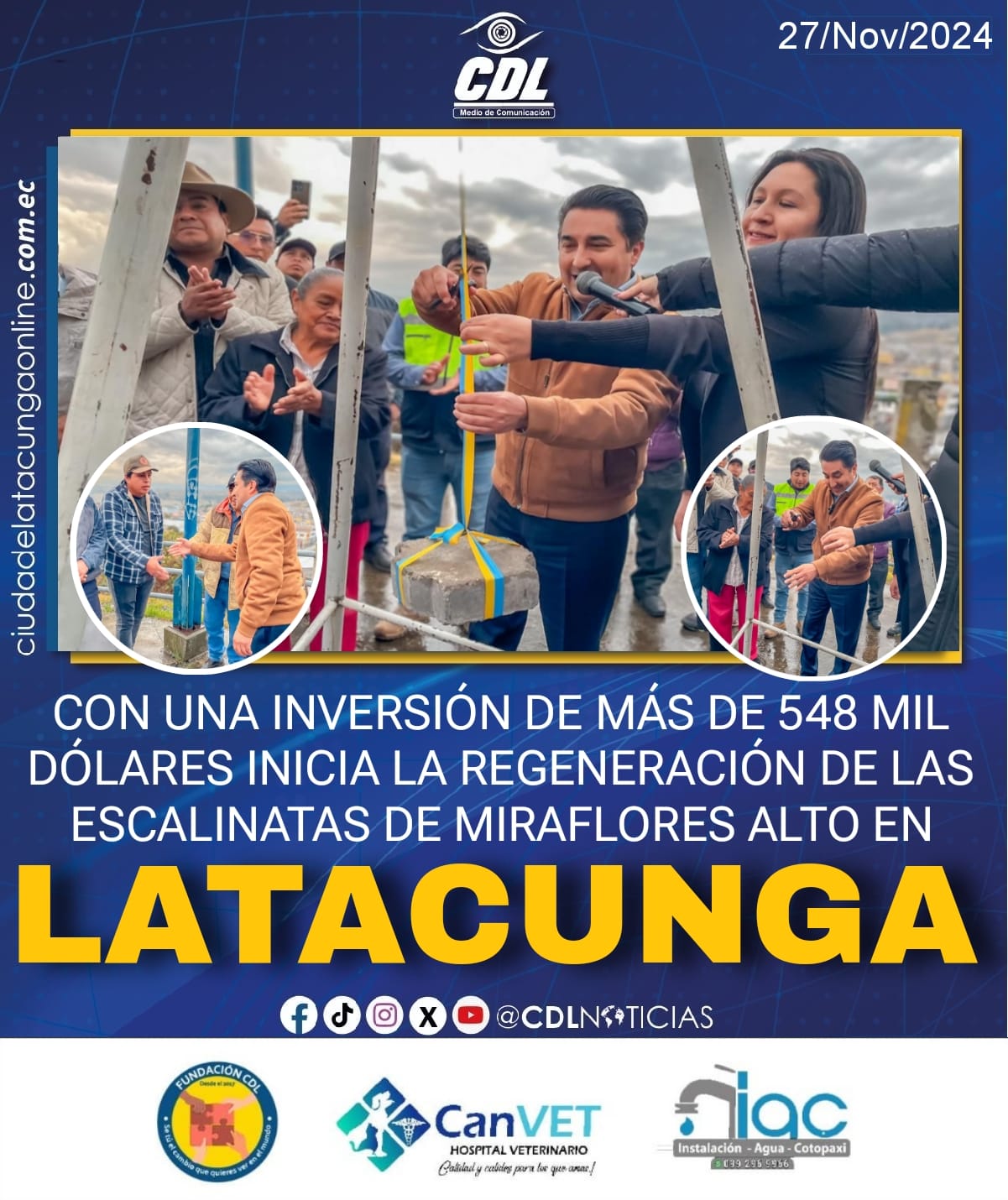 CON UNA INVERSIÓN DE MÁS DE 548 MIL DÓLARES INICIA LA REGENERACIÓN DE LAS ESCALINATAS DE MIRAFLORES ALTO