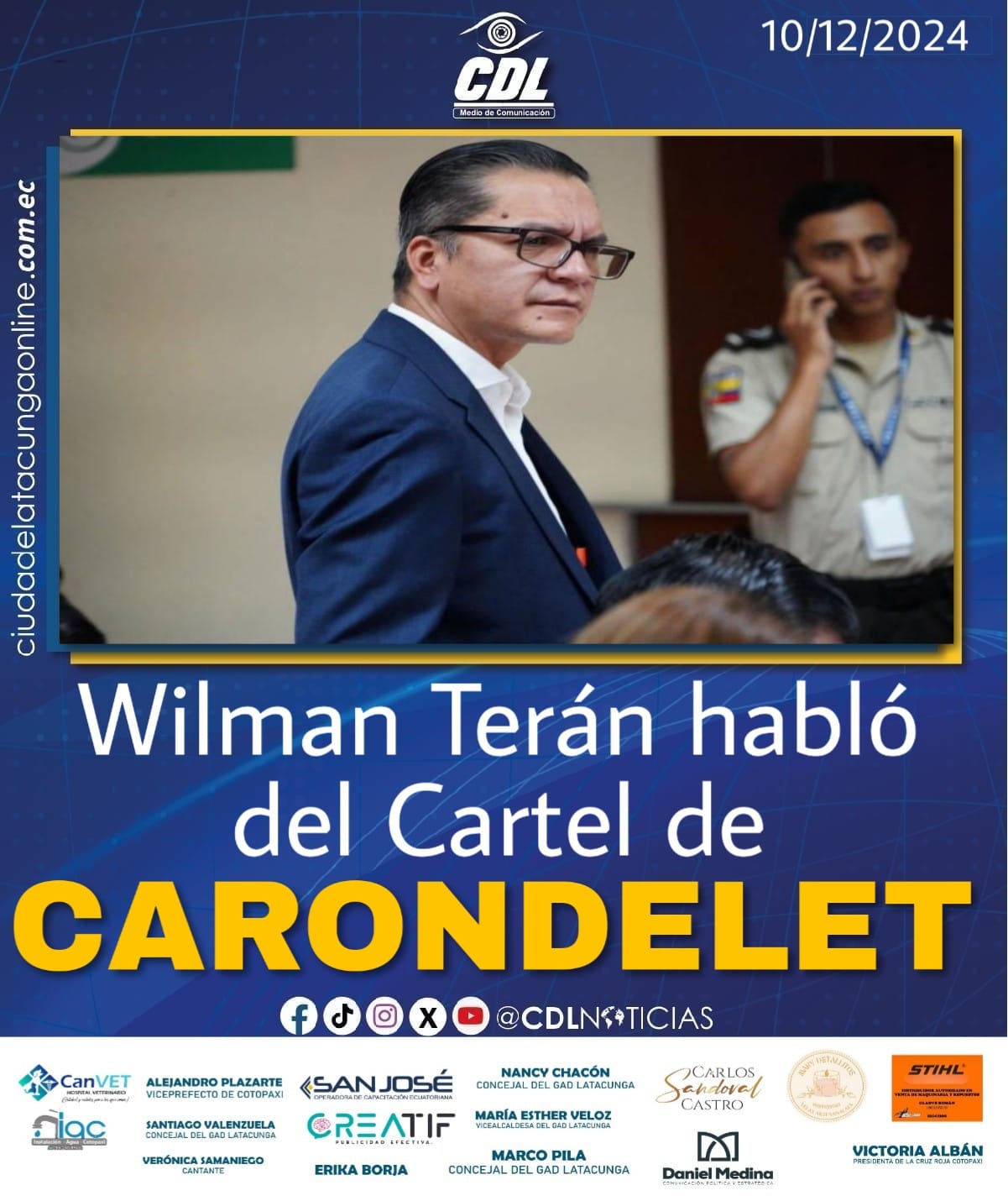 Wilman Terán habló del Cartel de Carondelet y de cómo llegó a la Presidencia de la Judicatura