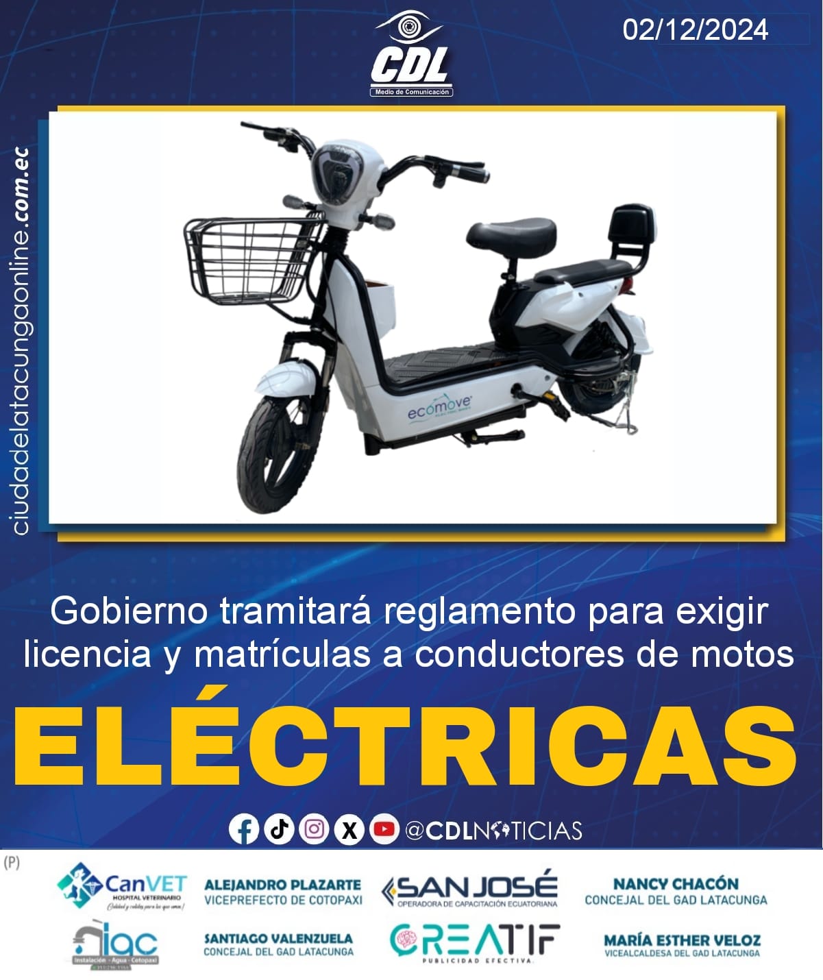 El Gobierno tramitará reglamento para exigir licencia y matrículas a conductores de motos eléctricas