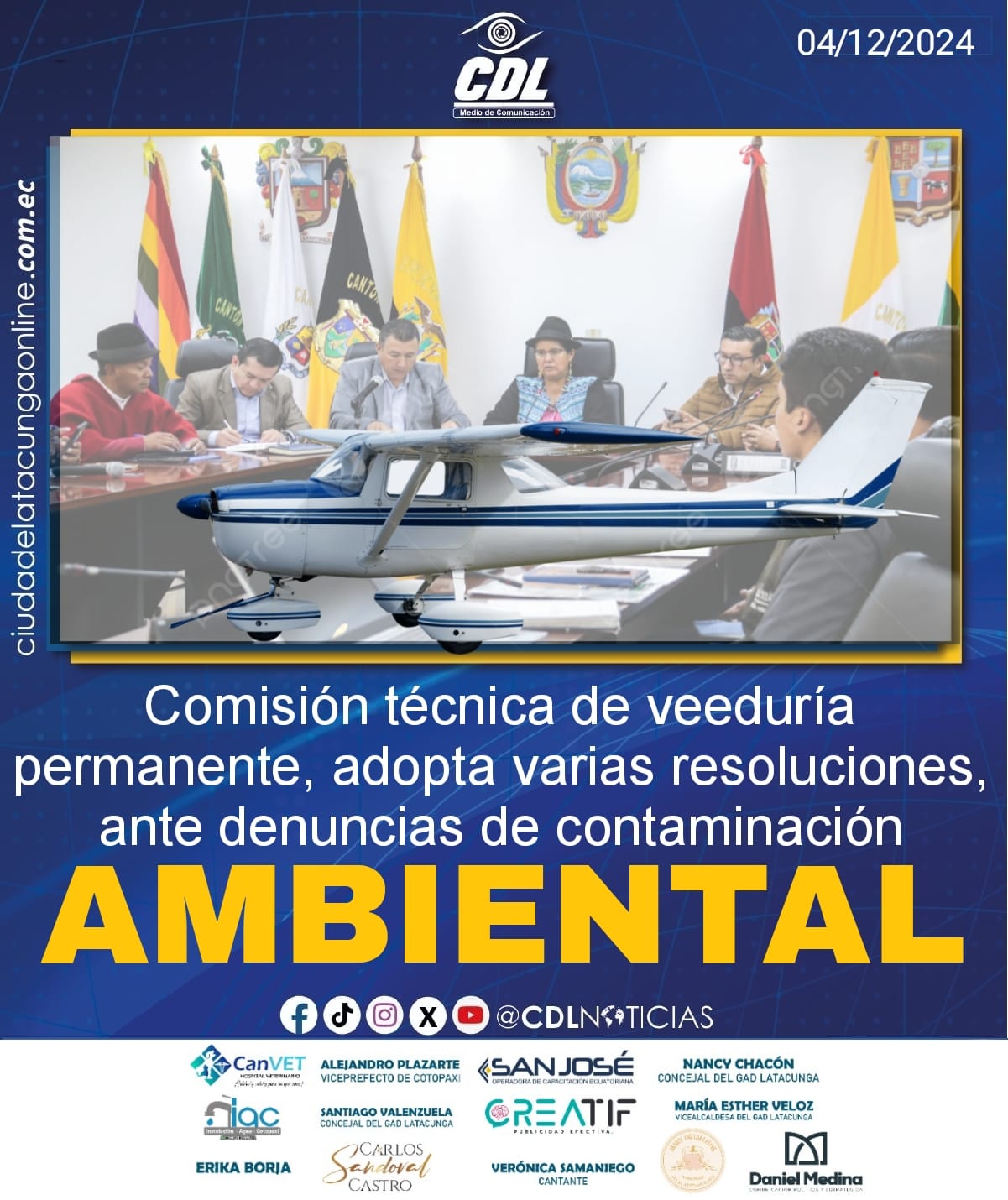 Comisión técnica de veeduría permanente, adopta varias resoluciones, ante denuncias de contaminación ambiental