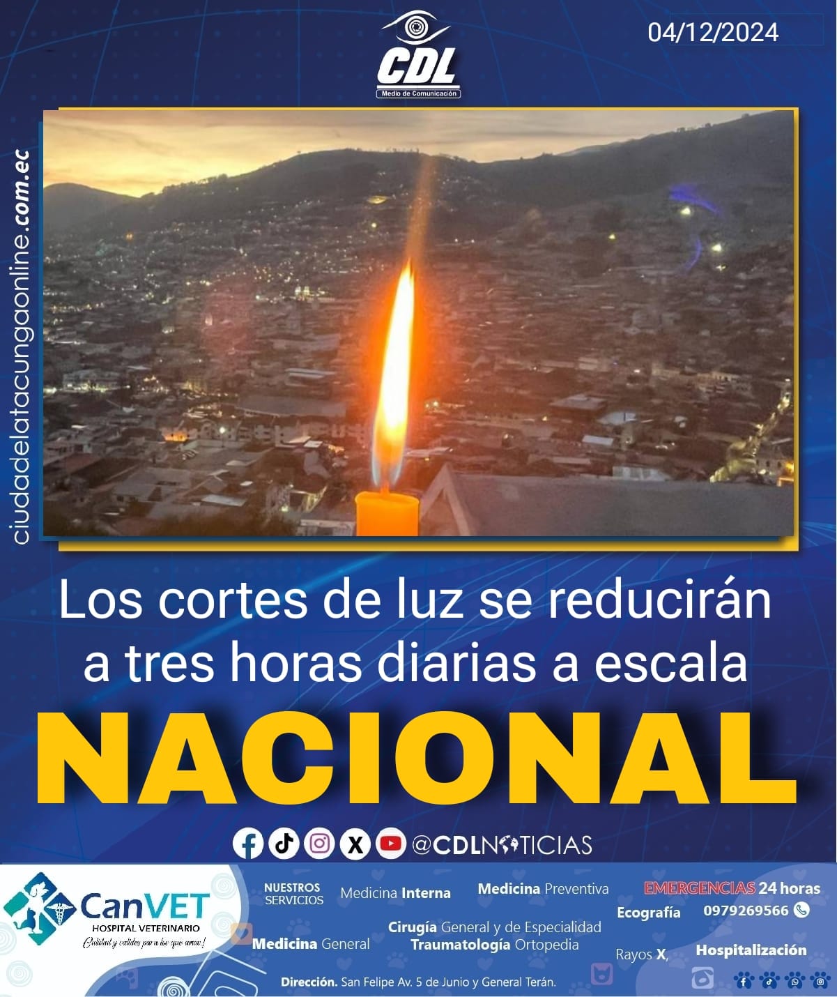 Los cortes de luz se reducirán a tres horas diarias a escala nacional