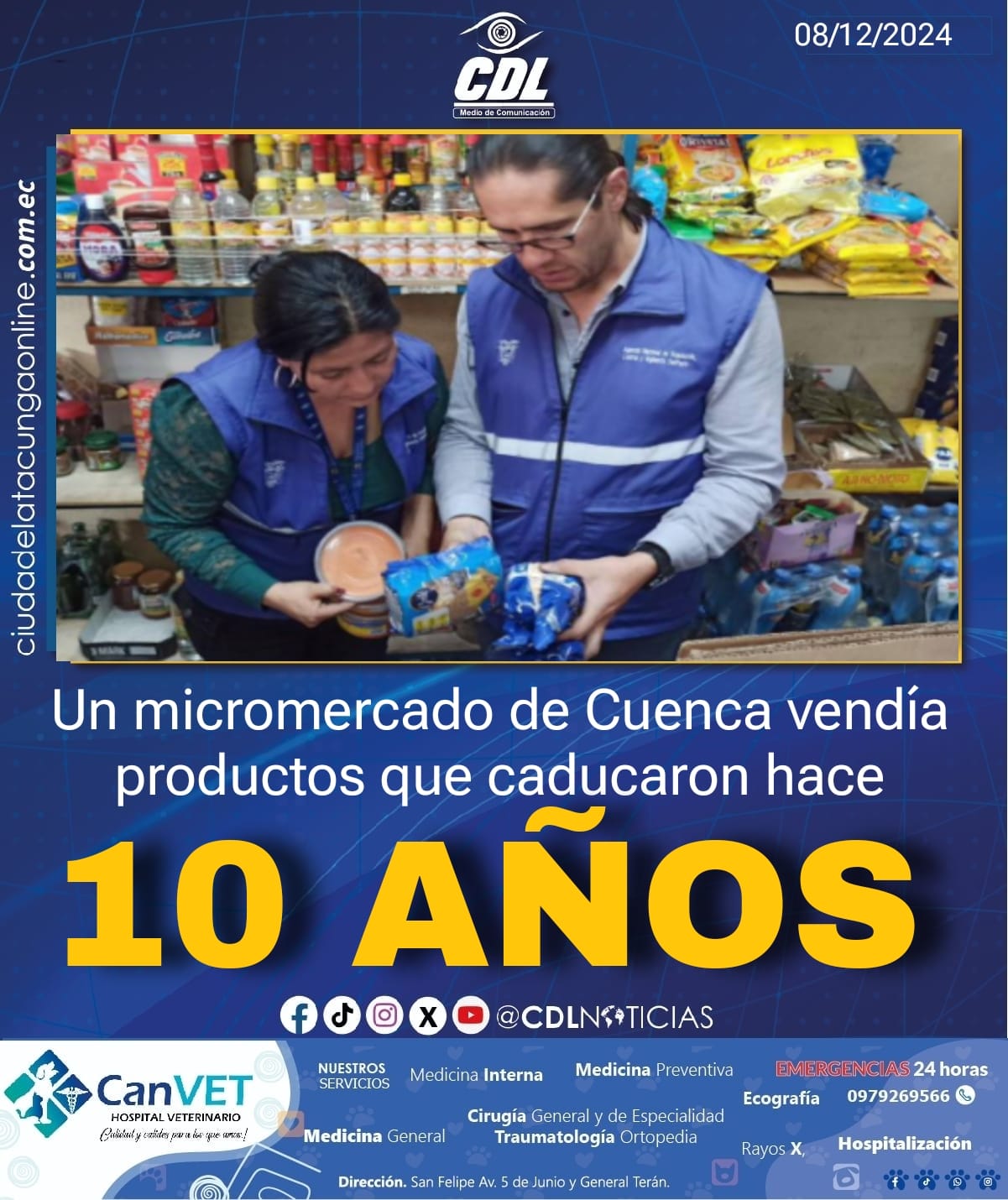 Un micromercado de Cuenca vendía productos que caducaron hace 10 años