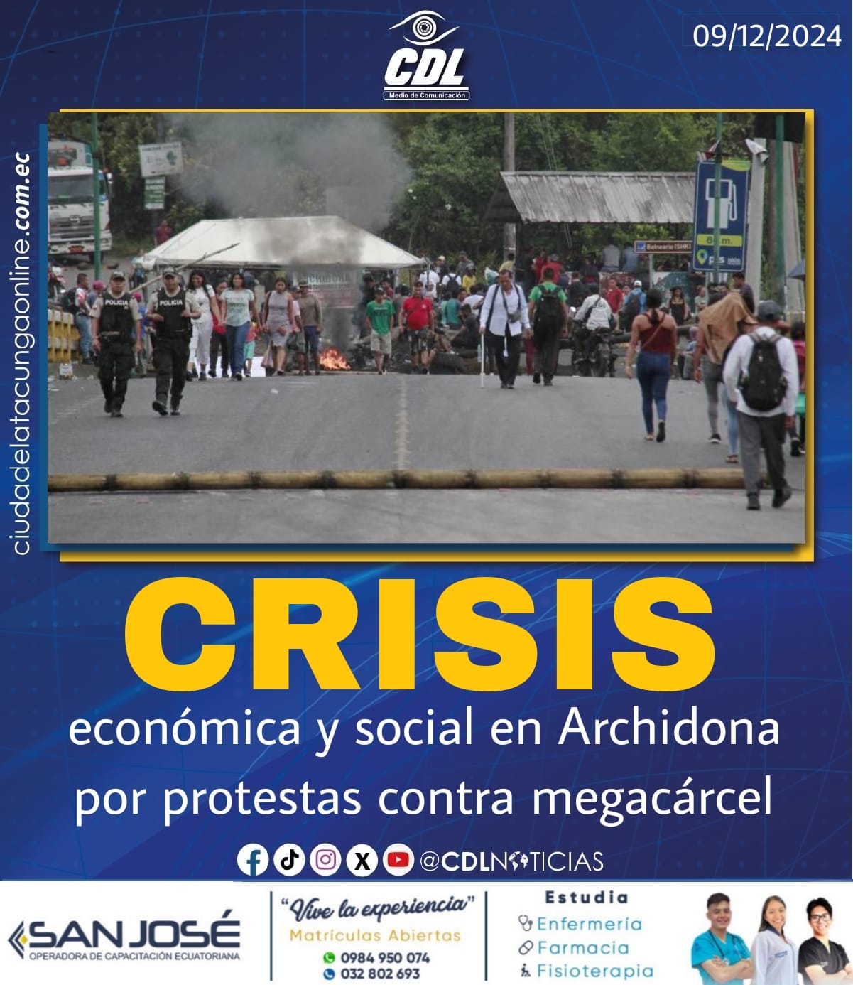 Crisis económica y social en Archidona por protestas contra megacárcel