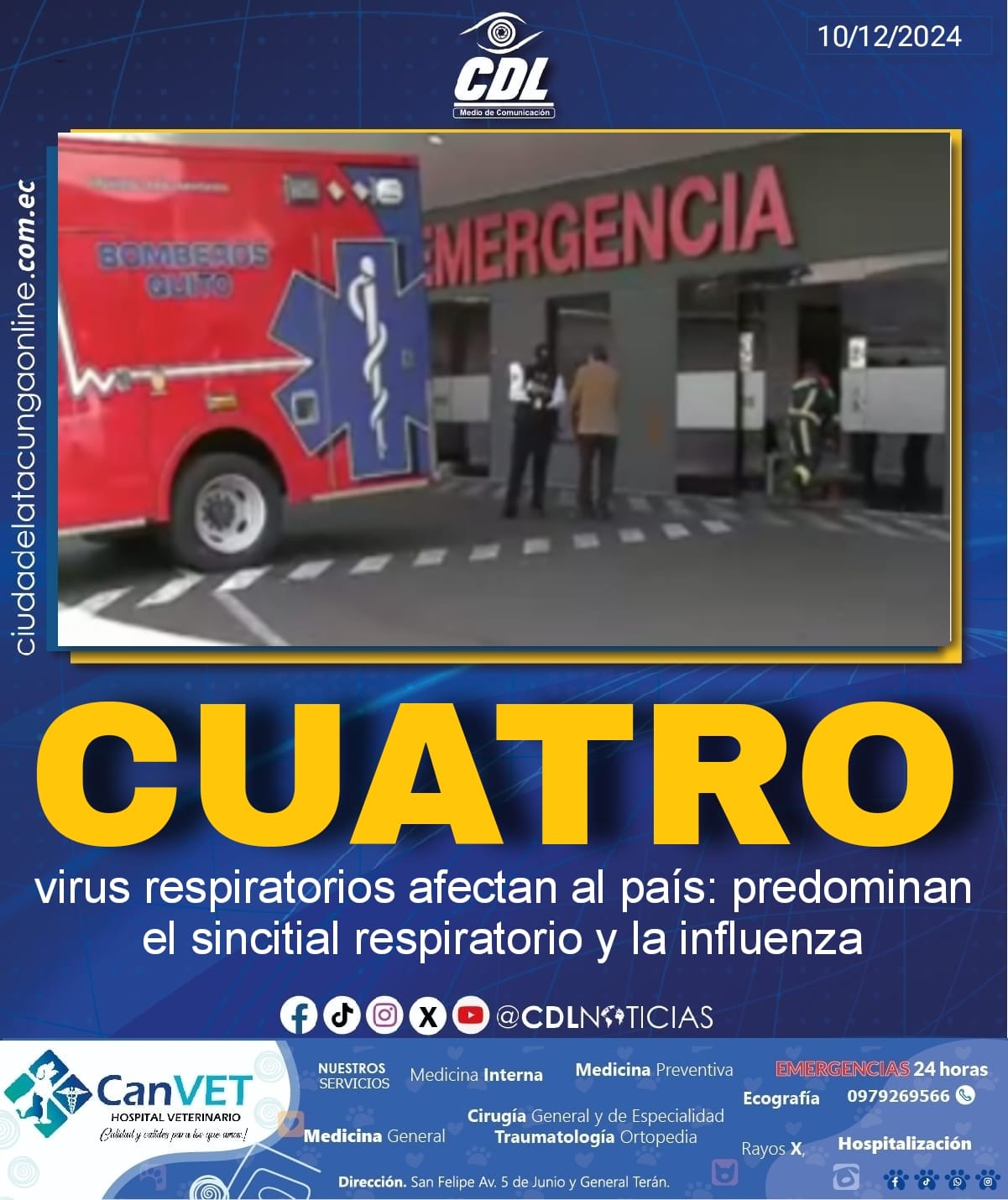 Cuatro virus respiratorios afectan al país: predominan el sincitial respiratorio y la influenza