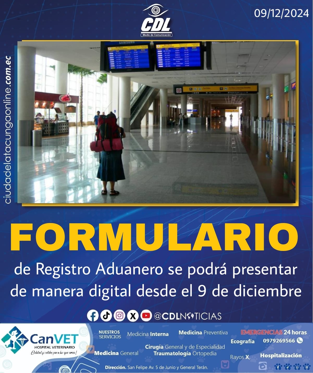 El Formulario de Registro Aduanero se podrá presentar de manera digital desde el 9 de diciembre