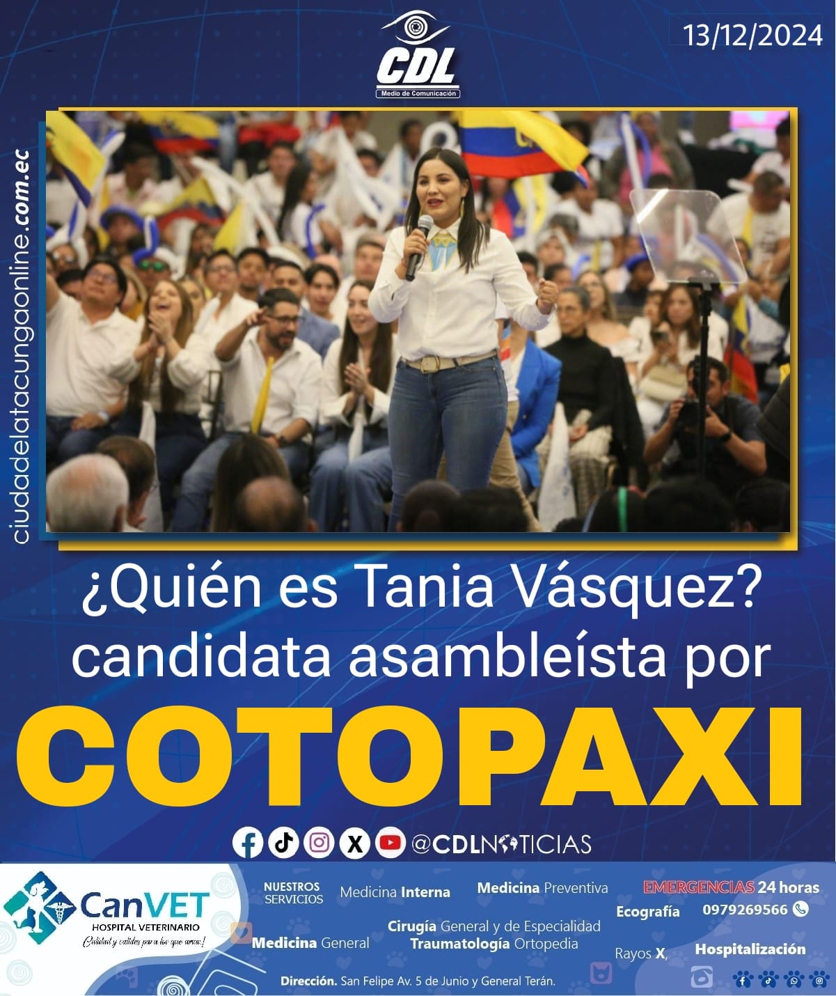 ¿Quién es Tania Vásquez?, candidata asambleísta por Cotopaxi