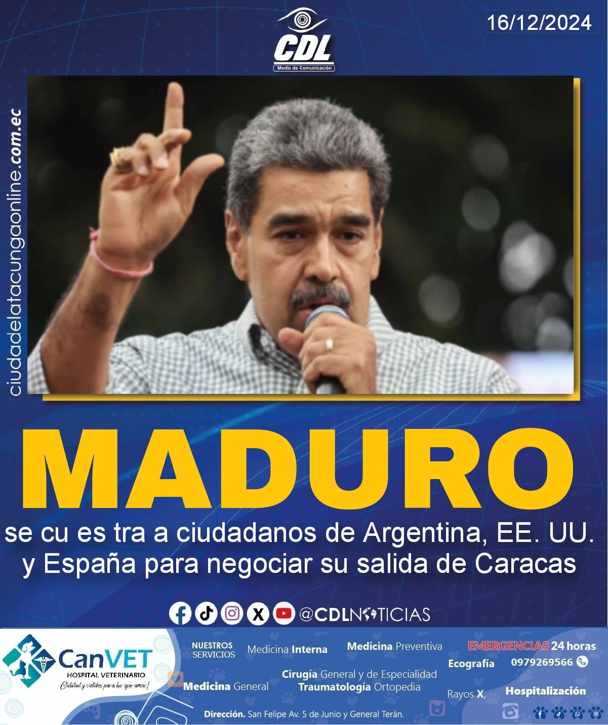 Nicolás Maduro se cu es tra a ciudadanos de Argentina, EE. UU. y España para negociar su salida de Caracas