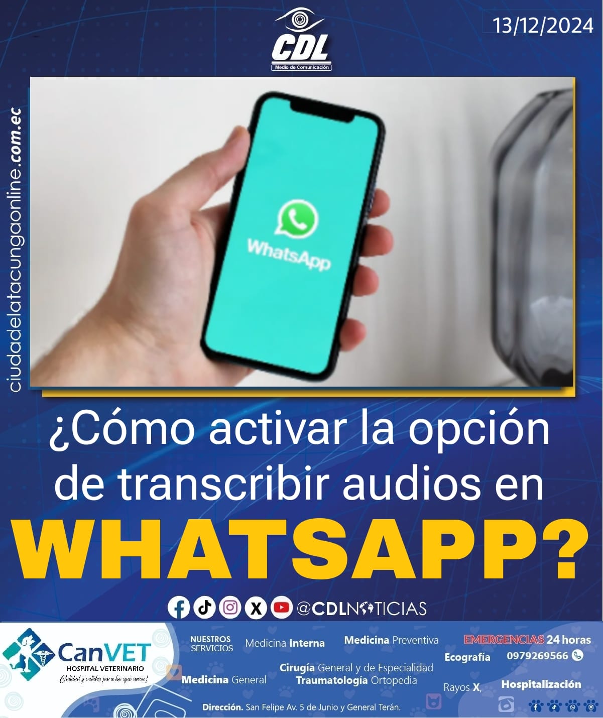 ¿Cómo activar la opción de transcribir audios en WhatsApp?