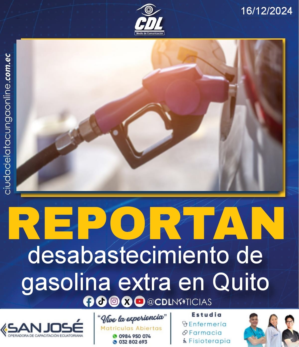 Reportan desabastecimiento de gasolina extra en Quito