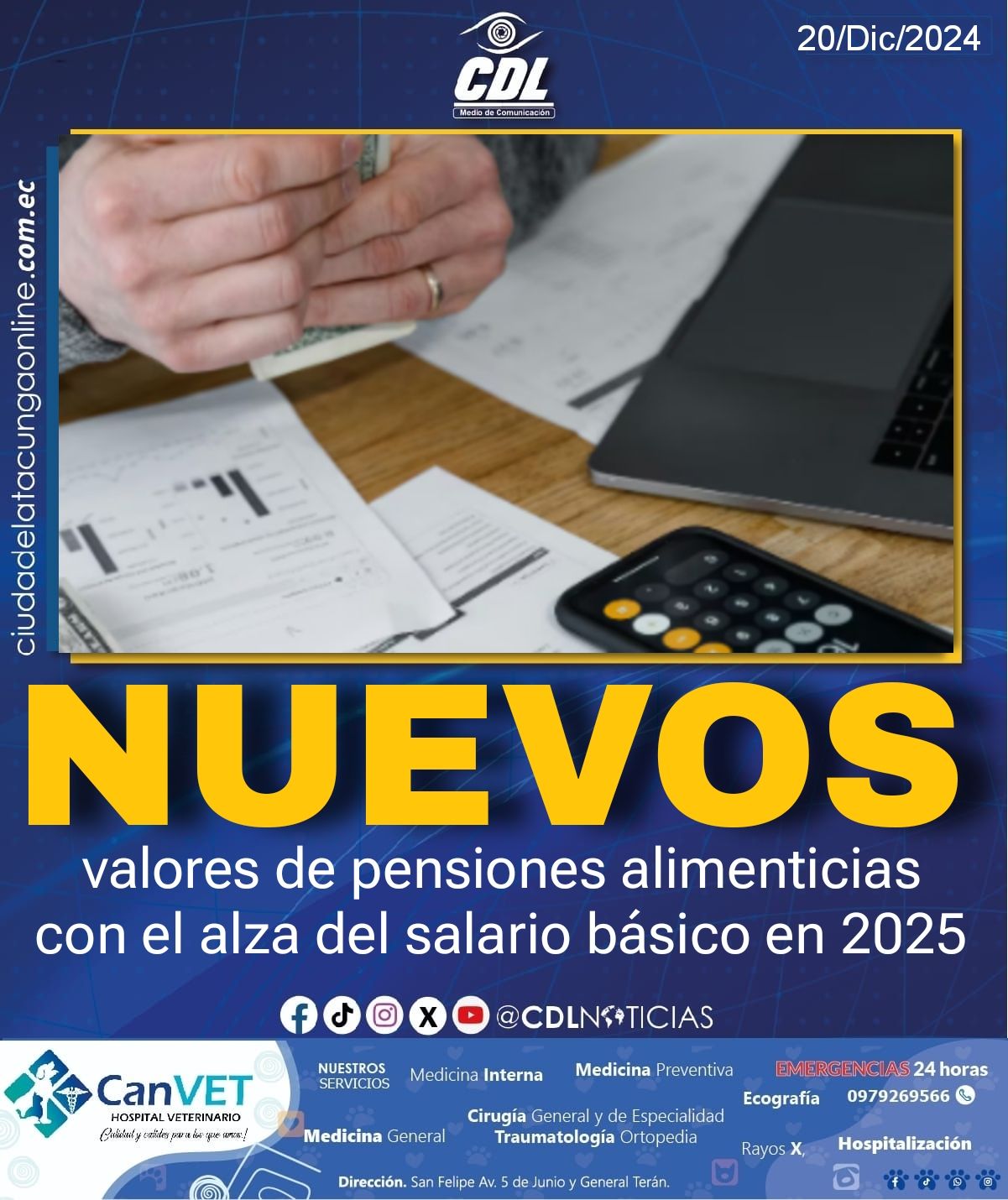 Nuevos valores de pensiones alimenticias con el alza del salario básico en 2025