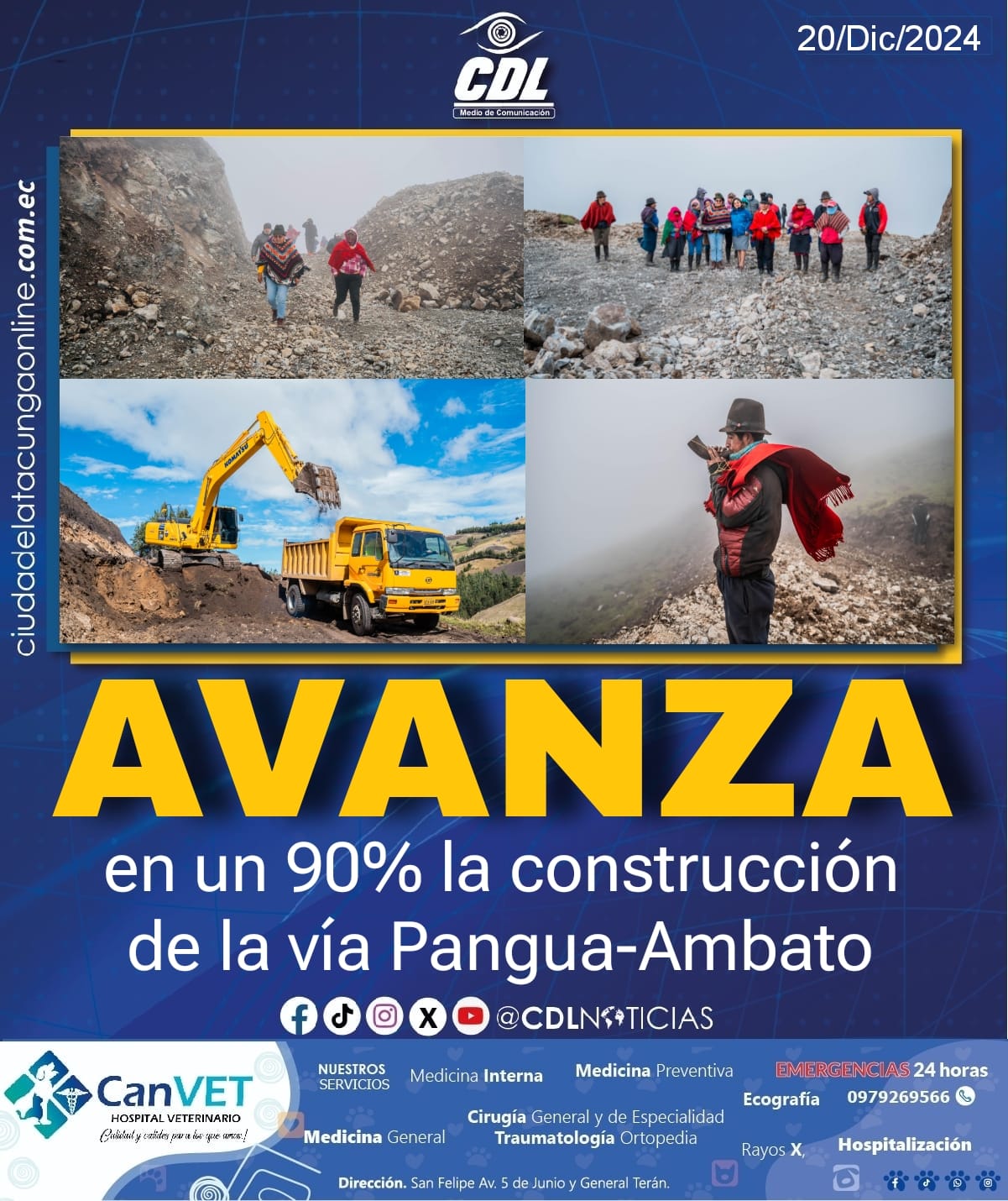 𝑨𝒗𝒂𝒏𝒛𝒂 𝒆𝒏 𝒖𝒏 90% 𝒍𝒂 𝒄𝒐𝒏𝒔𝒕𝒓𝒖𝒄𝒄𝒊𝒐́𝒏 𝒅𝒆 𝒍𝒂 𝒗𝒊́𝒂 𝑷𝒂𝒏𝒈𝒖𝒂-𝑨𝒎𝒃𝒂𝒕𝒐.