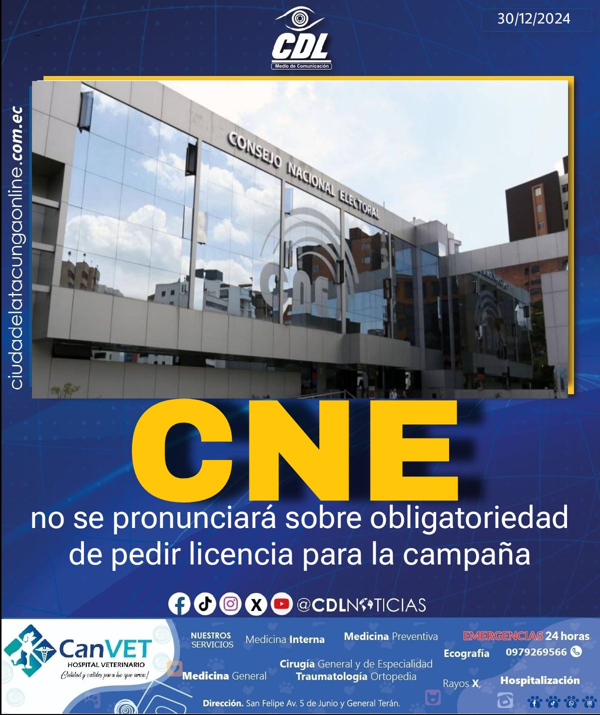 El CNE no se pronunciará sobre obligatoriedad de pedir licencia para la campaña; moción de Elena Nájera no tuvo apoyo