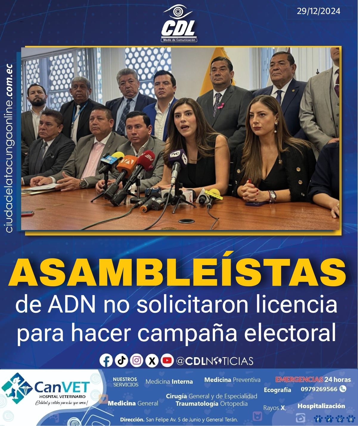 Asambleístas de ADN no solicitaron licencia para hacer campaña electoral